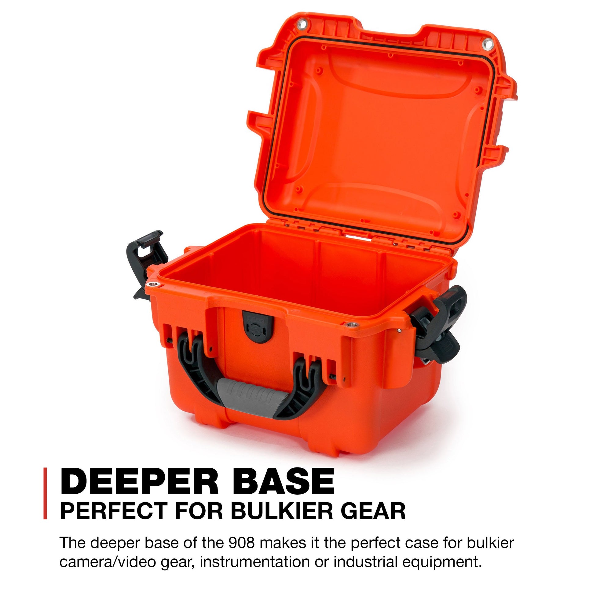 Orange Nanuk 908 Waterproof Hard Case