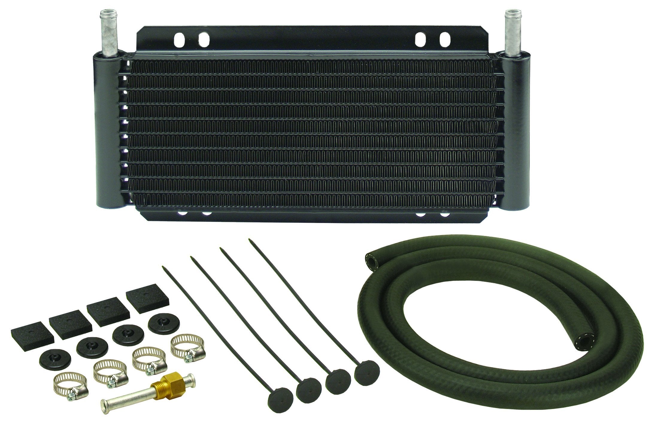 13501 Derale Series 8000 Plate and Fin Transmission Oil Cooler , Black