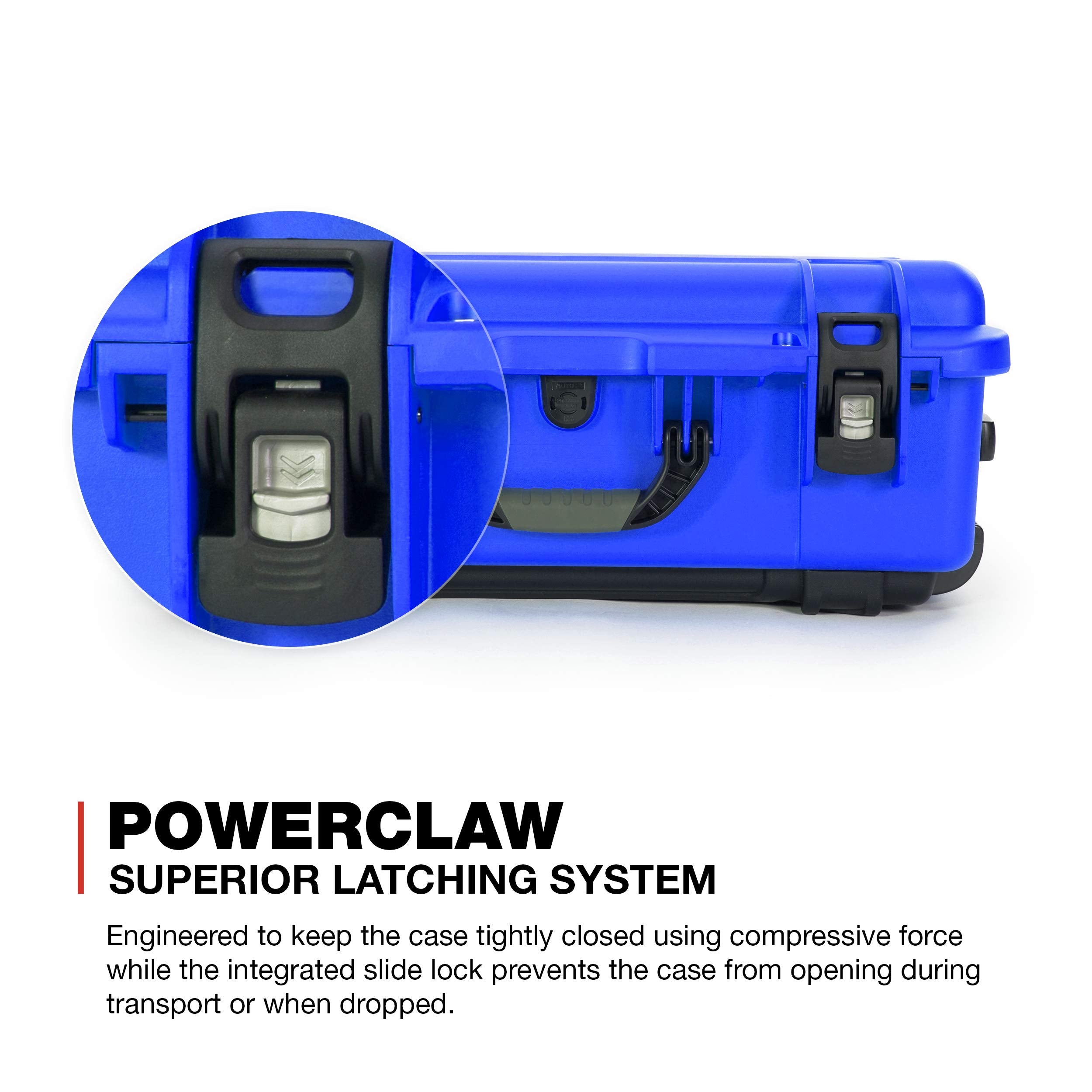 Waterproof Nanuk 935 Carry-On Hard Case with Custom Foam Insert for Sony A7R Size Camera w/Wheels - Blue (935-ESON8)
