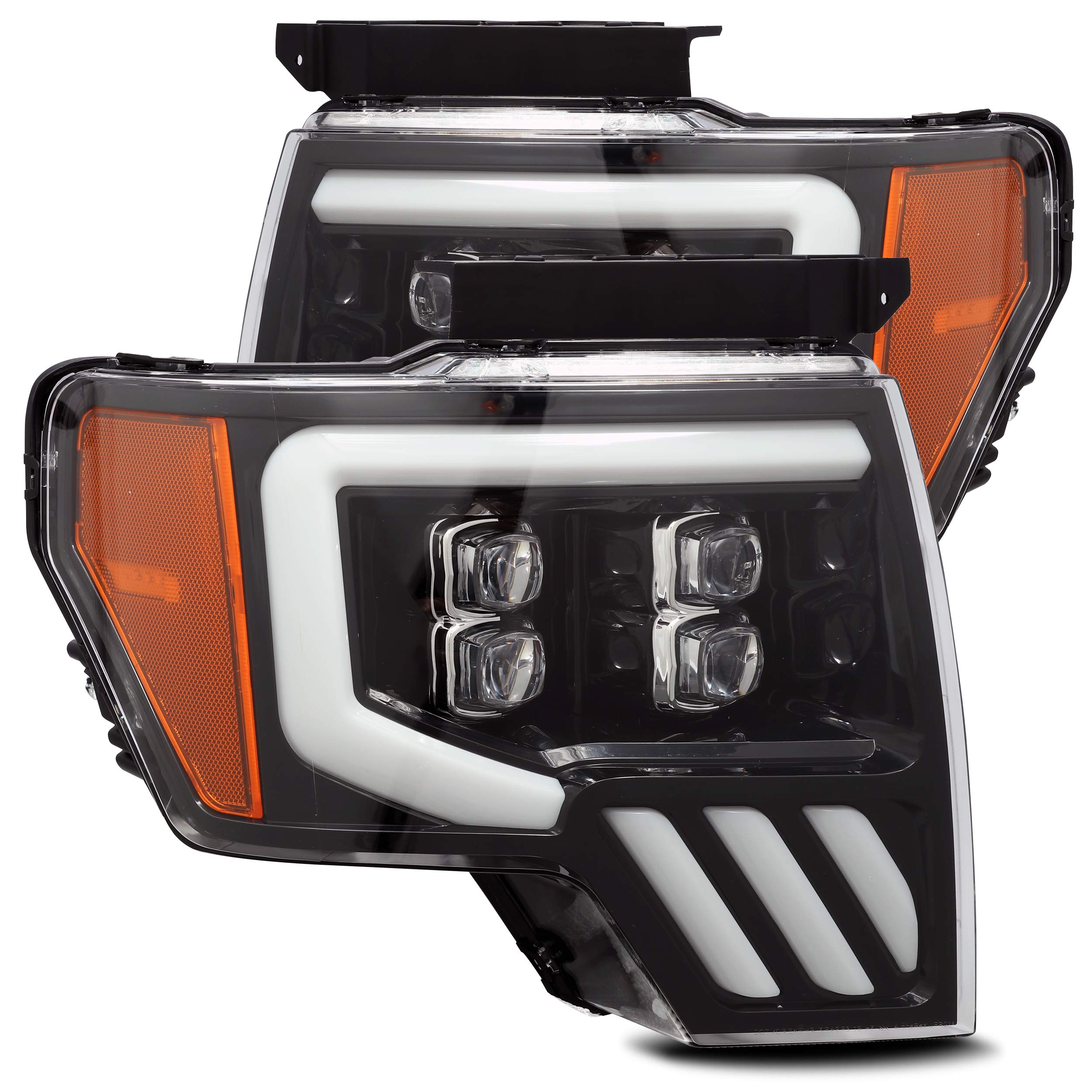 880190 AlphaRex USA Nova Series Projector Headlights fits Ford F-150,Clear