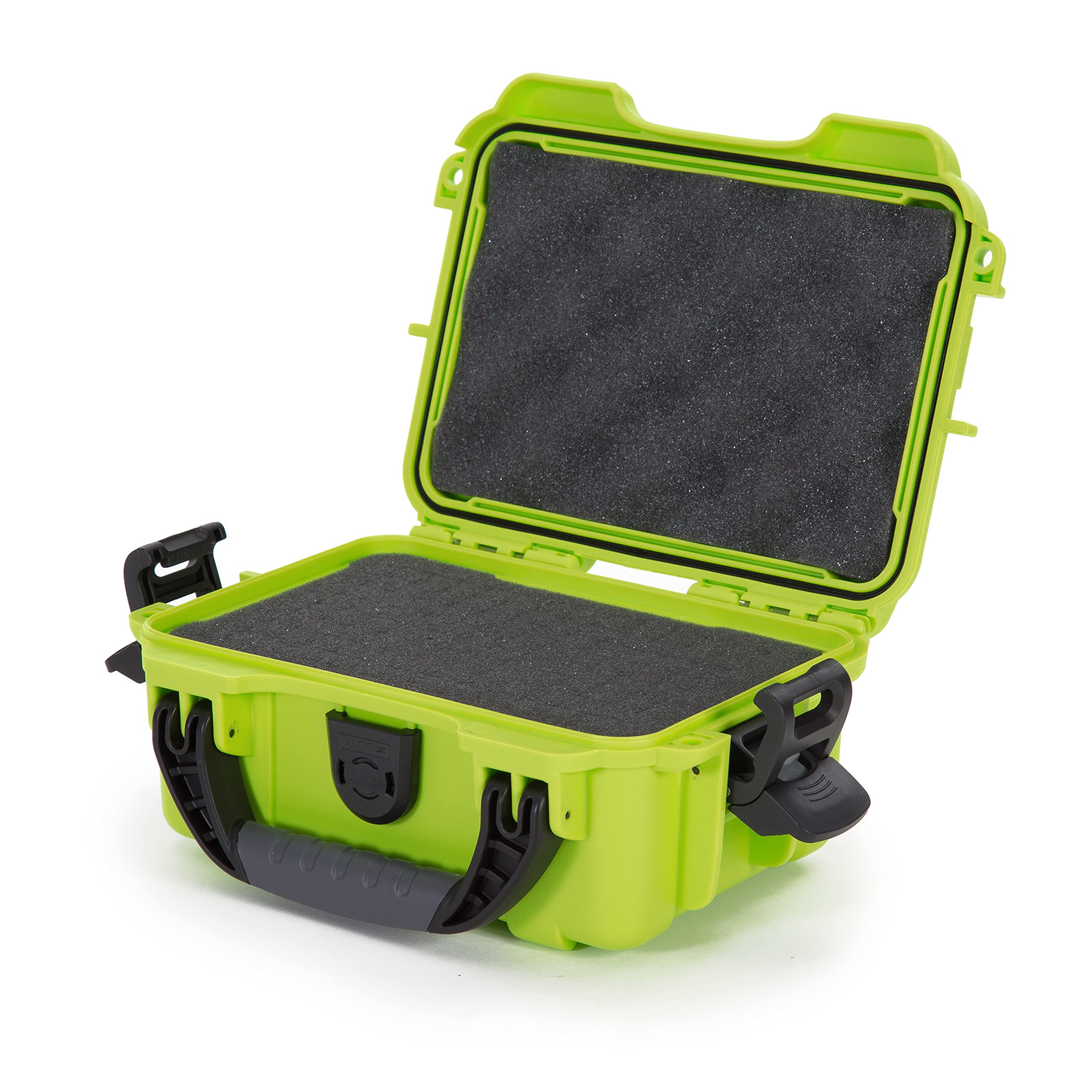 Small Nanuk 903 Waterproof Hard Case with Foam Insert 9.1" x 6.8" x 3.8" - Lime (903-1002)