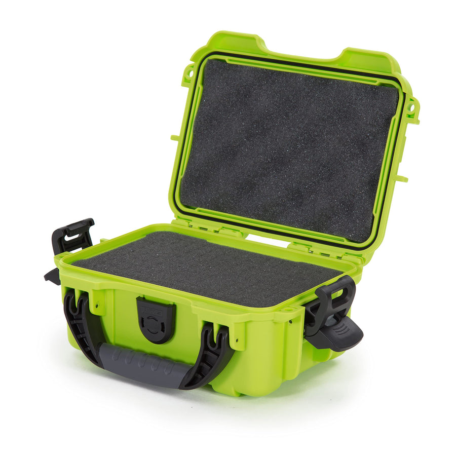 Small Nanuk 903 Waterproof Hard Case with Foam Insert 9.1" x 6.8" x 3.8" - Lime (903-1002)