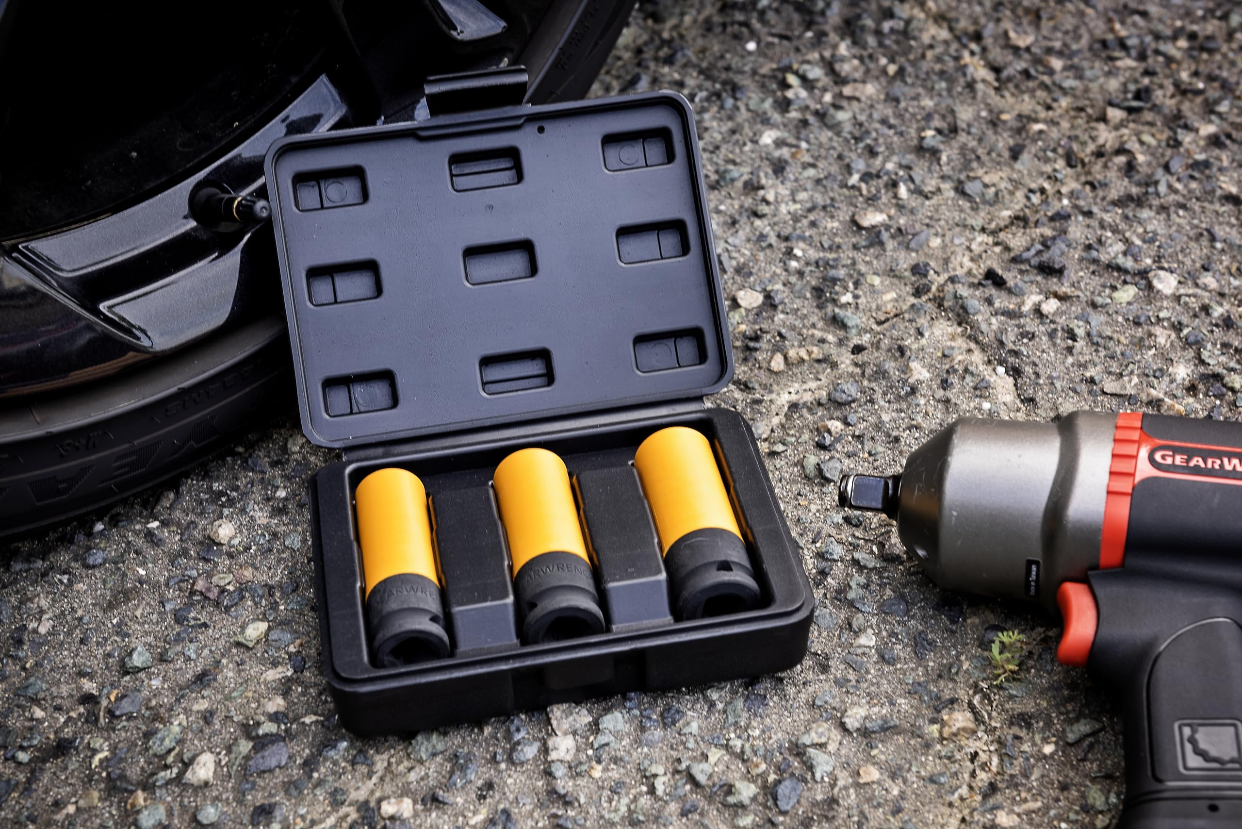 1/2" Drive GEARWRENCH High-Strength Wheel Protector Impact Metric Socket Set | 84946 3 Piece