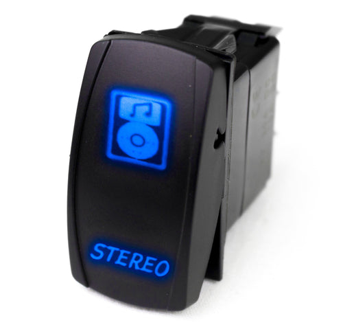 LED Rocker Switch Race Sport RSLS23B with BLUE