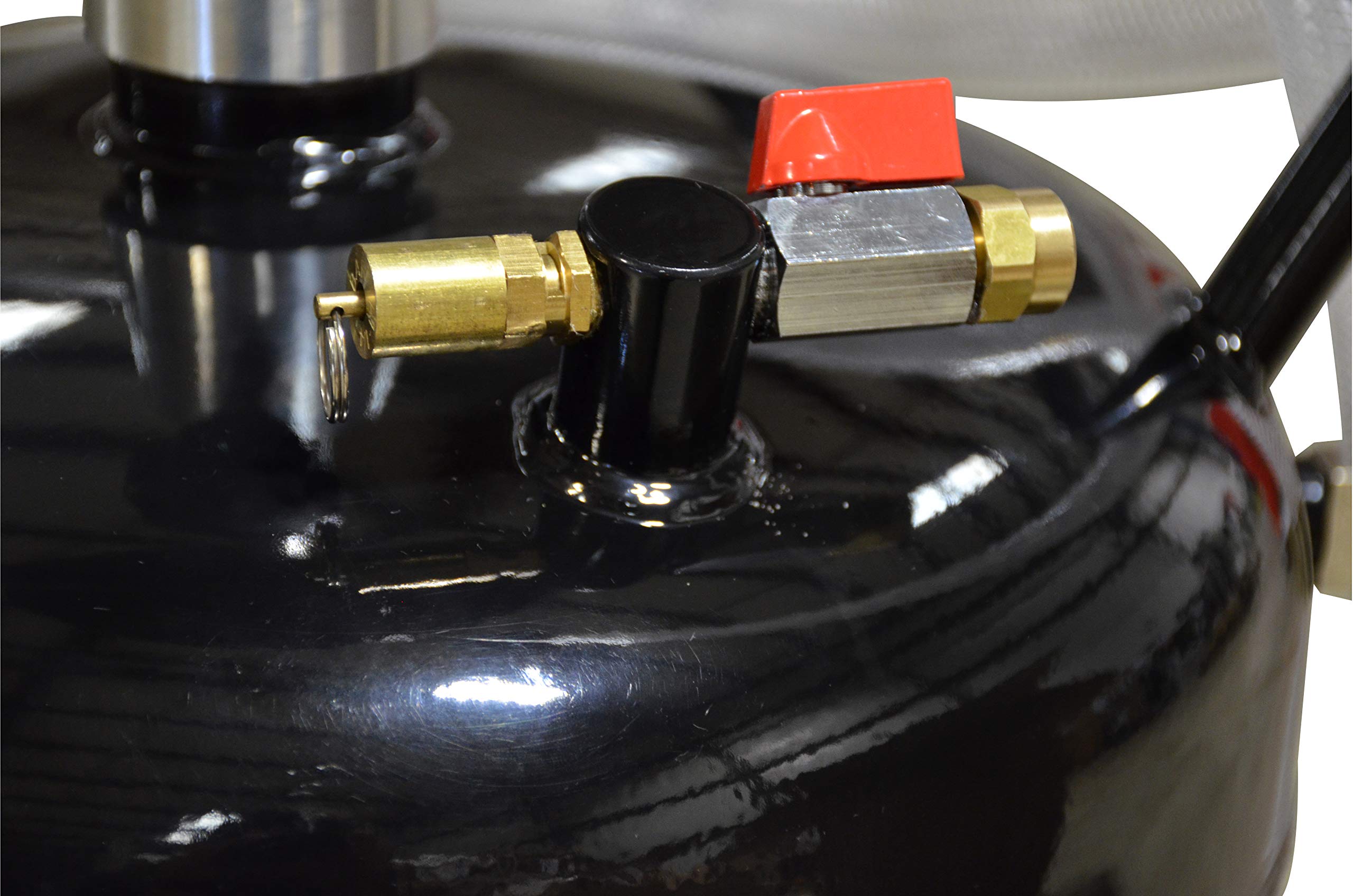 JDI-18DC JohnDow Industries 18 Gallon Air-Operated Self-Evacuating Portable Oil Drain, 16 inch Diameter Funnel, Adjustable Funnel Height of 36.5 in to 59 in. 6 Foot Nylon Reinforced Discharge Hose