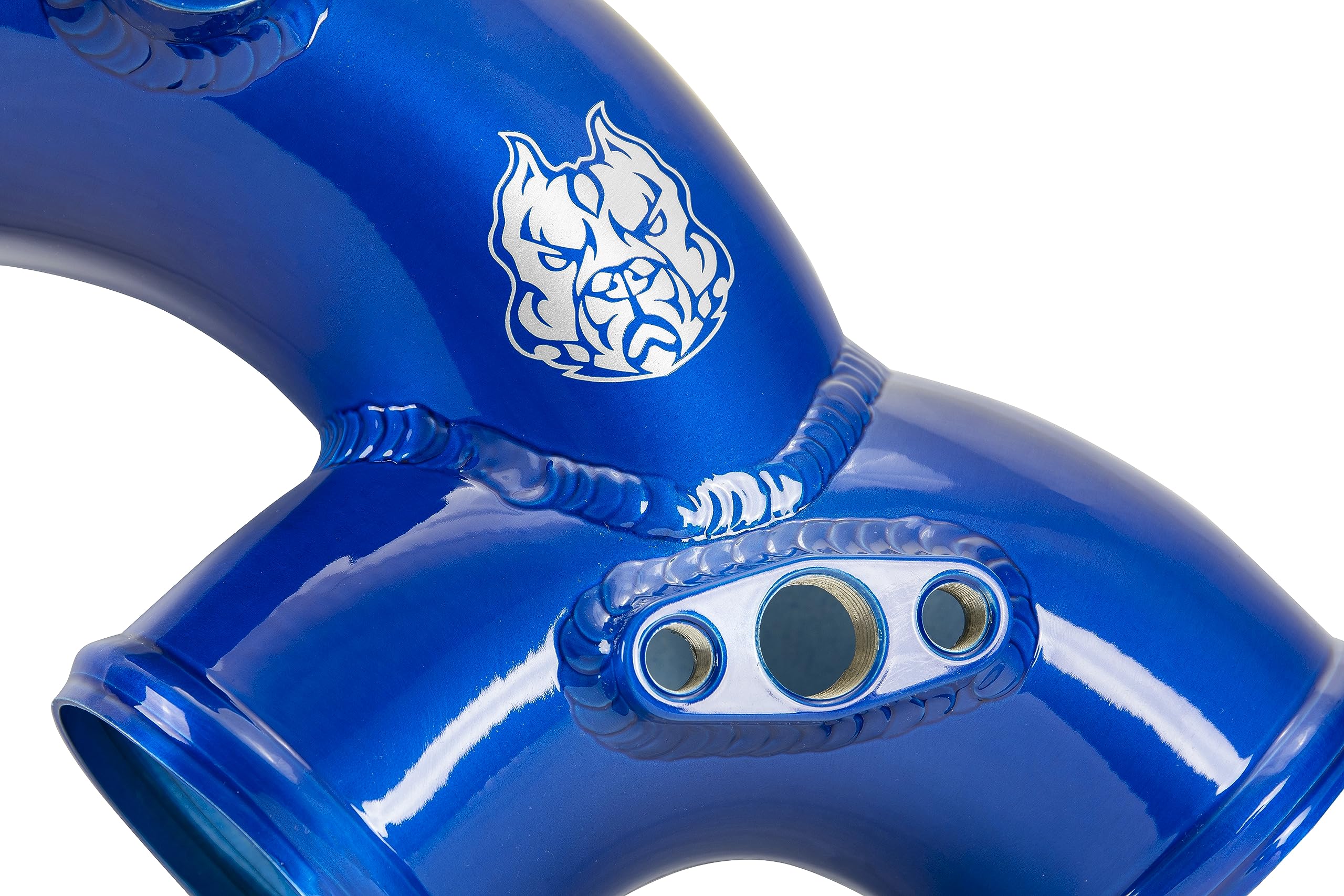 Sinister Diesel Blue Intake Elbow with Boots for Ford Powerstroke 1999.5-2003 7.3L