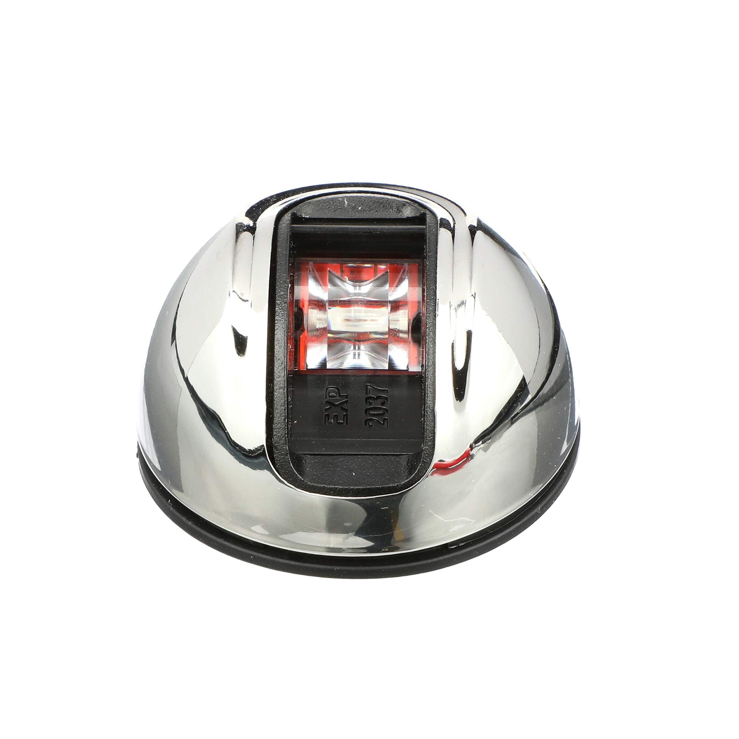 Attwood Red NV4012SSR-7 Port Light Armor LED Vertical Mount Navigation Bow Light Stainless Steel