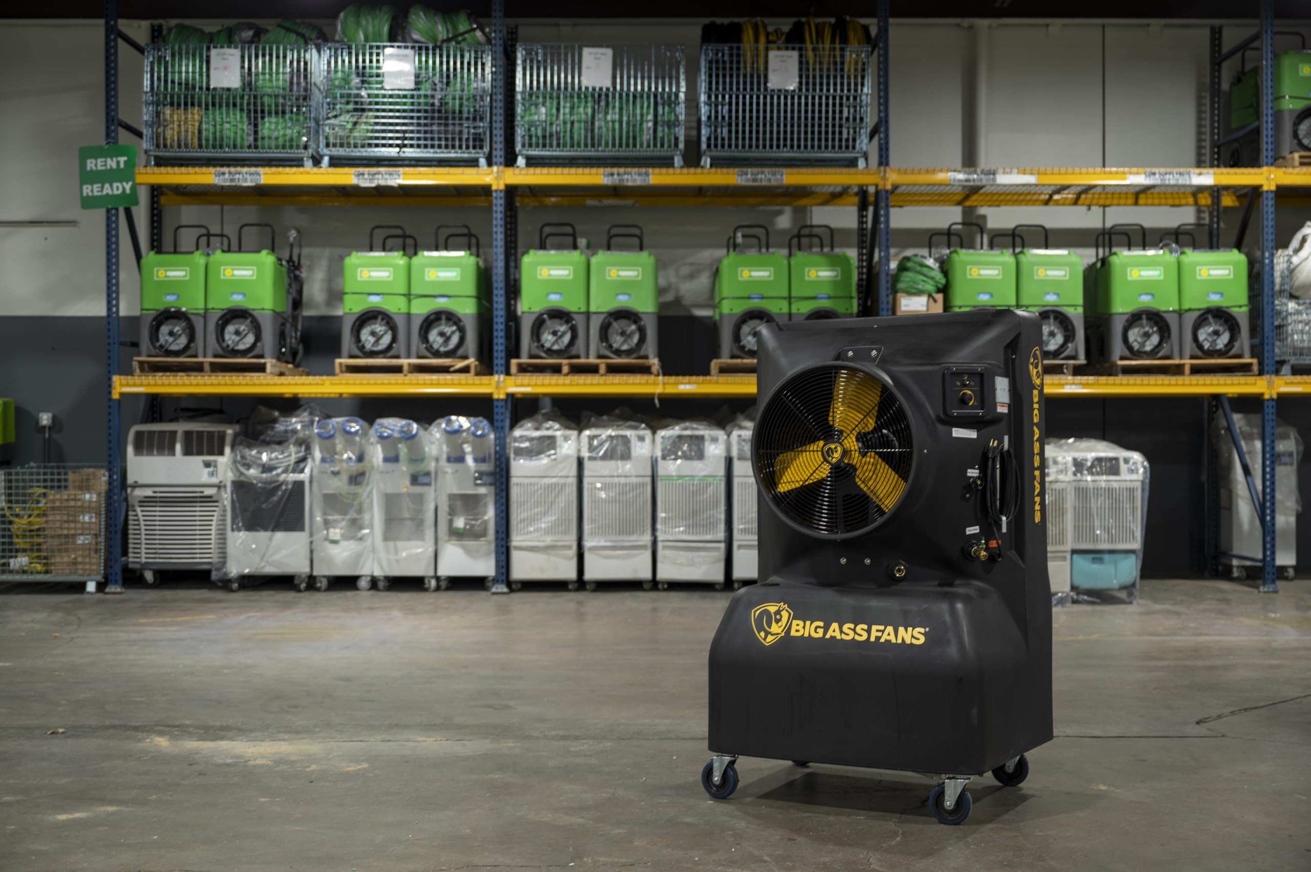 Cool-Space 350 - Big Ass Fans - Portable Evaporative Swamp Cooler, Indoor and Outdoor Use, 16 Gallon Capacity, Variable Speed for Ultimate Cooling in Workshops and Garages