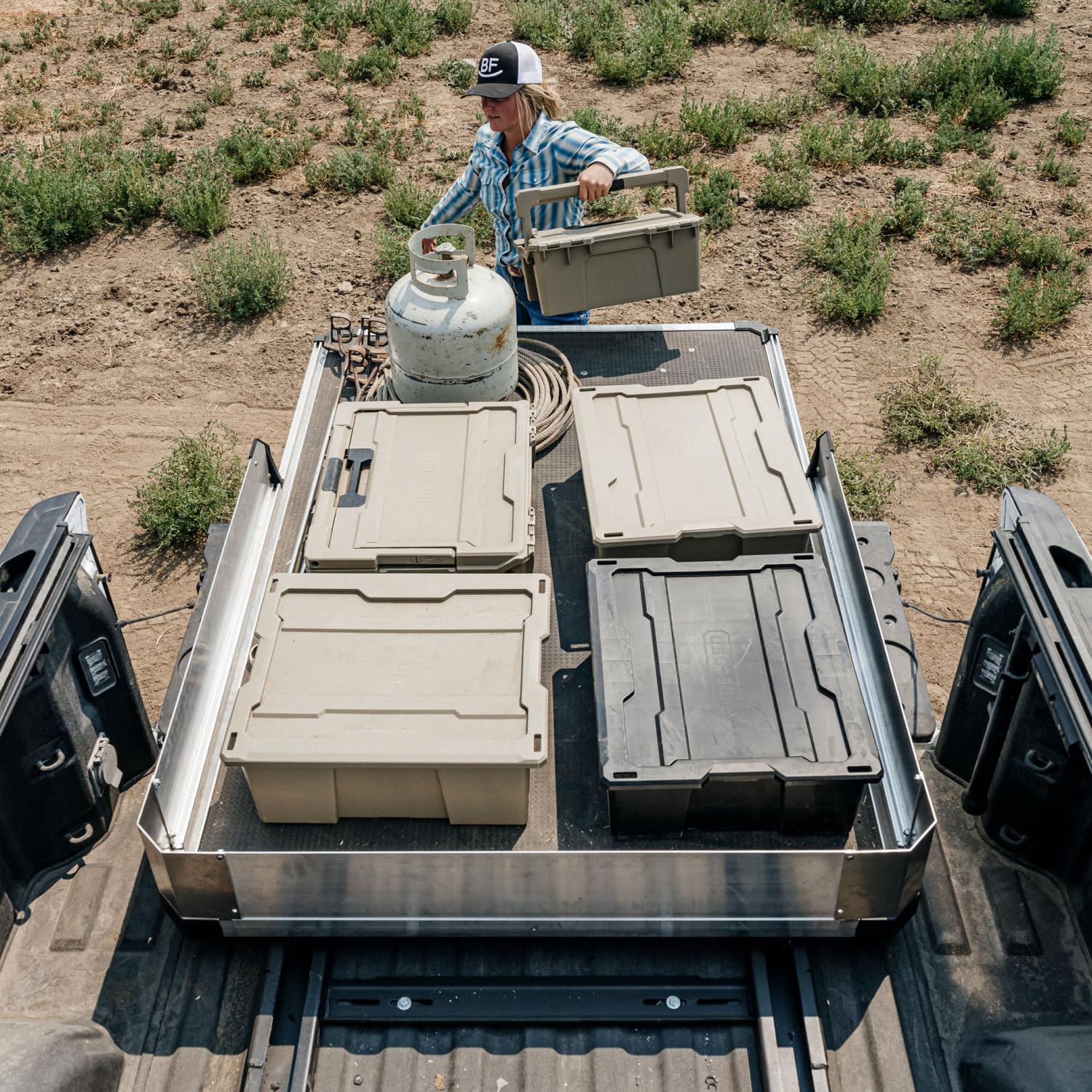 1500 lb Capacity CargoGlide XL Truck Bed Slide – 100% Extension, Heavy-Duty Pickup Cargo Slide for Easy Bed Access – Compatible with CargoGlide 1500XL / 100% / 48" W / 80" L for Fullsize - Super