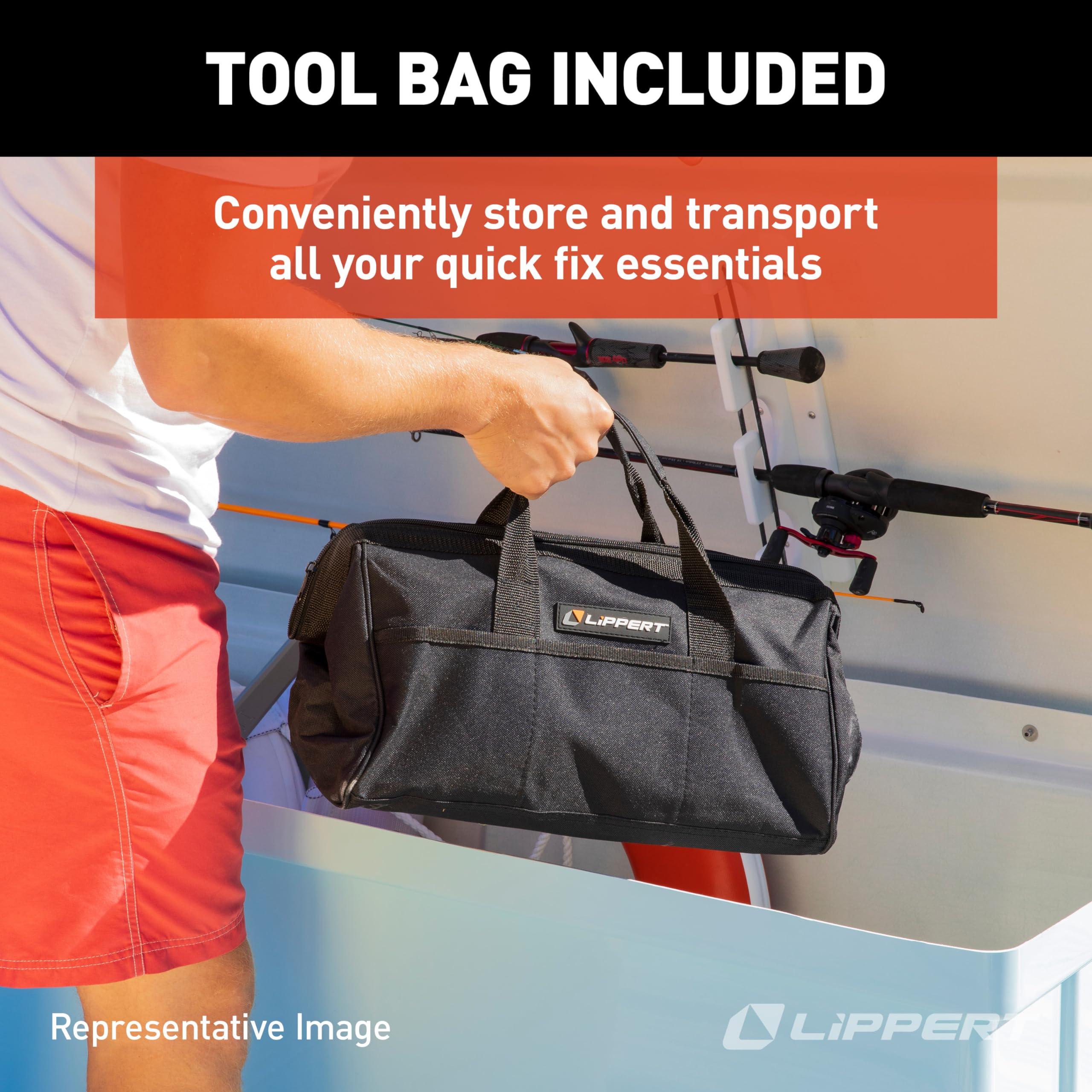Boat Tool Kit Lippert, 435 Piece Tool Set for Boat Repairs, Included Carrying Case, 15 Different Items, Comprehensive Marine Maintenance Bundle - 2023035865