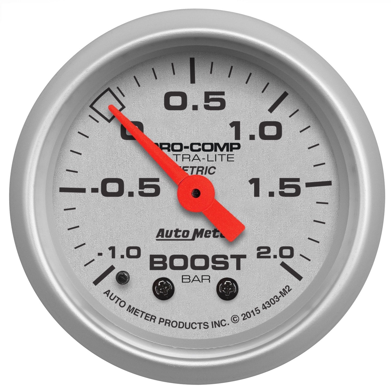 Gauge AUTO METER 4303-M2 Boost (Ultra-Lite 2 1/16", -1 - +2 Bar, Mechanical, Ultra-Lite)