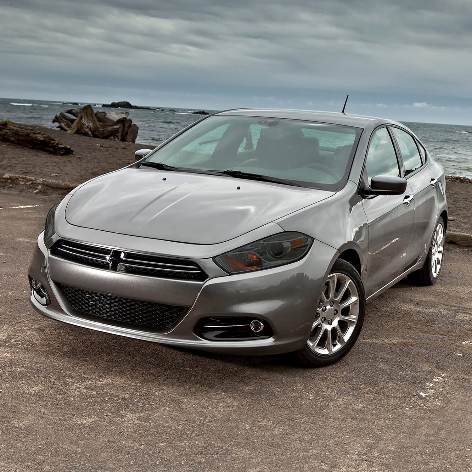 Smoke Projector Headlights SPEC-D TUNING Compatible with 2013-2016 Dodge Dart Factory Halogen, Left+Right Headlamps Assembly