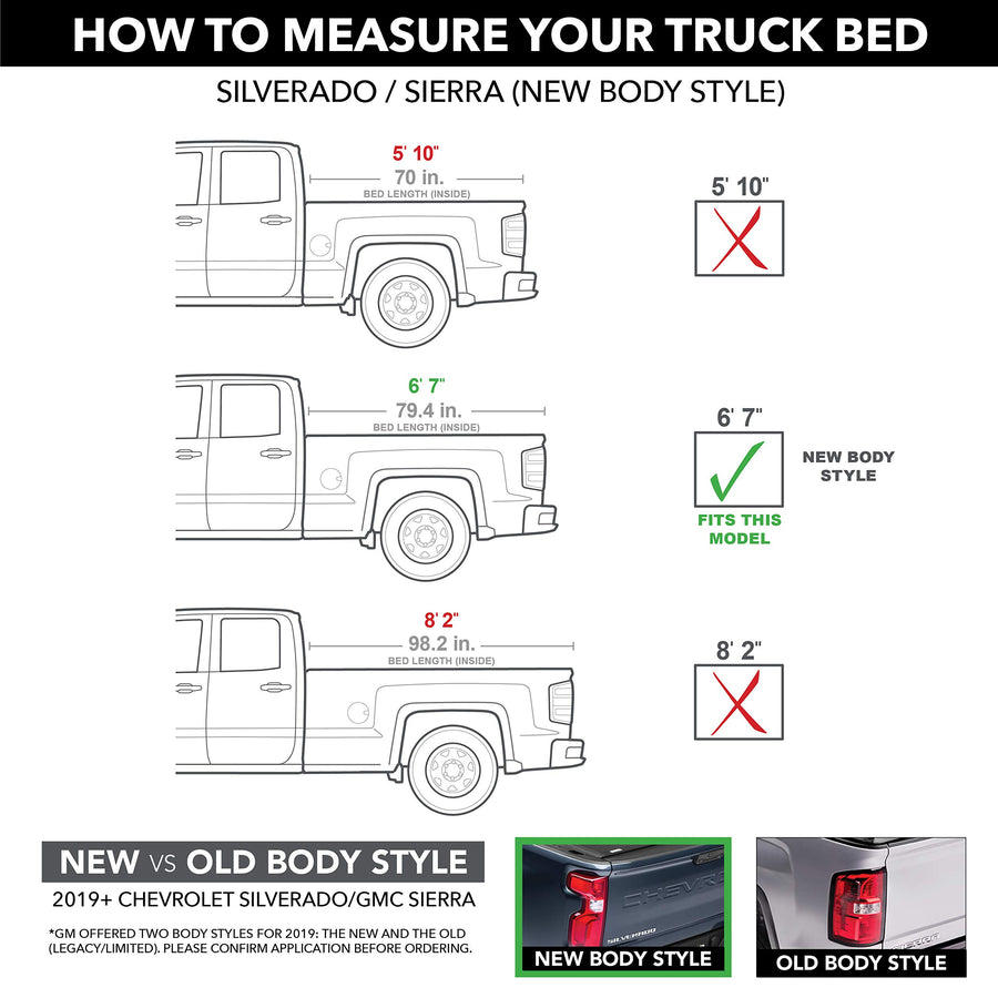 UnderCover RealTruck Lux One-Piece Truck Bed Tonneau Cover | UC1186L-G2X | Fits 2019 - 2020 Chevy Silverado 1500 G2X(WA439C) - Havana 6' 7" Bed (79.4")