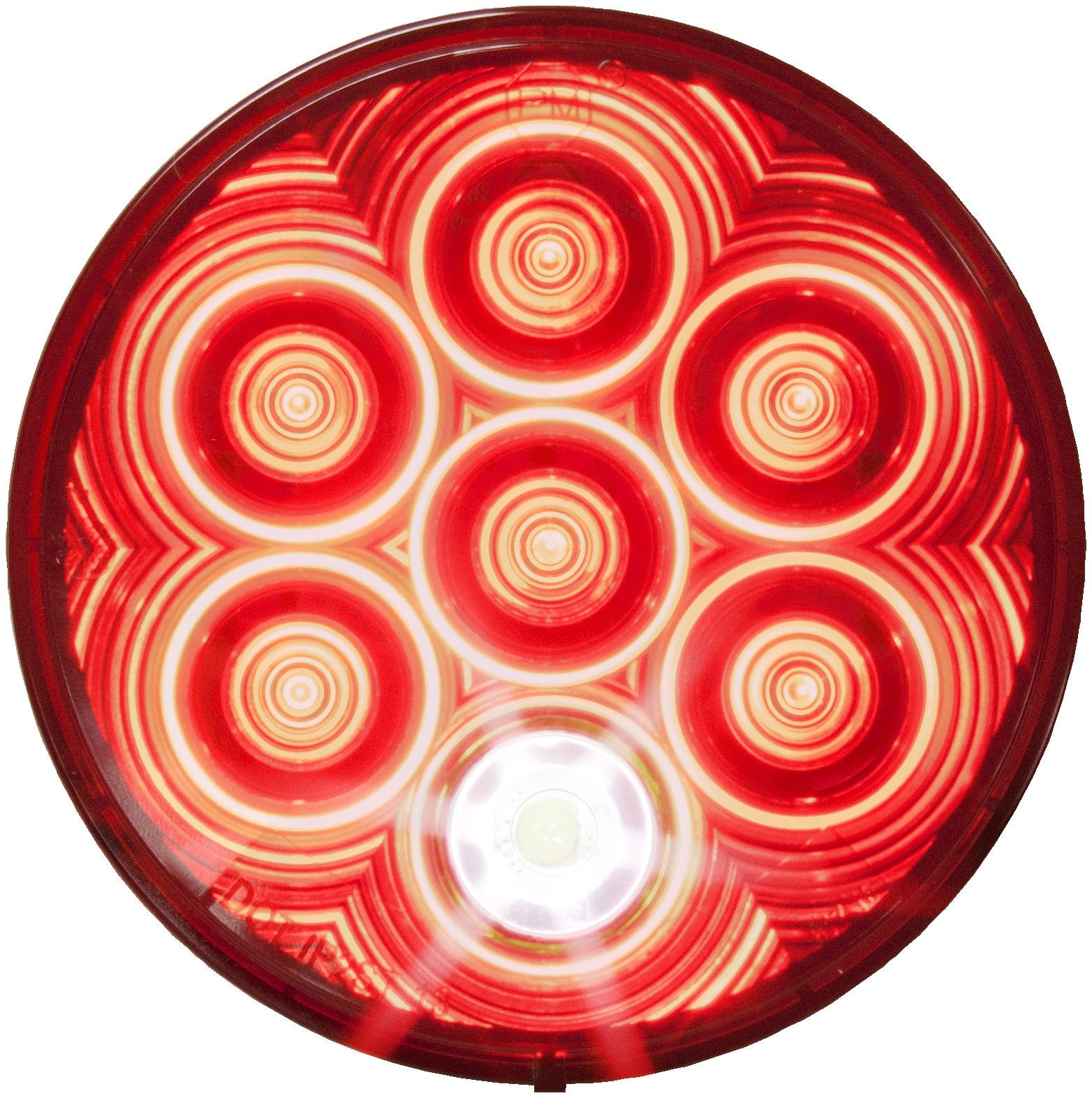 4" Light Round Groom Mount with Plug Kit Peterson Manufacturing 882K-7 Blue (M177 Multi-Volt LED S/T/T & B/U), 1 Pack