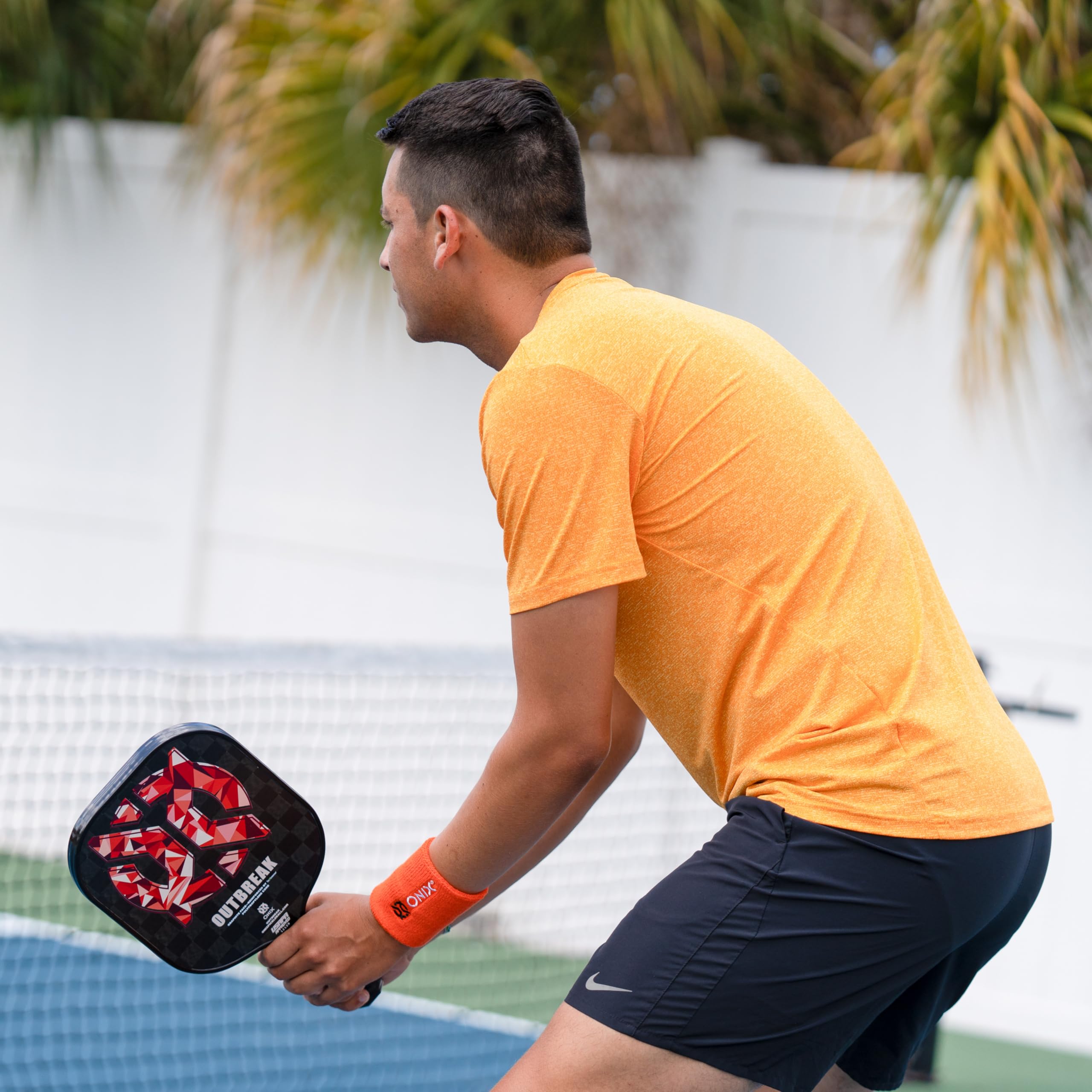 Orange Onix Pickleball Sweat Absorption Wristband