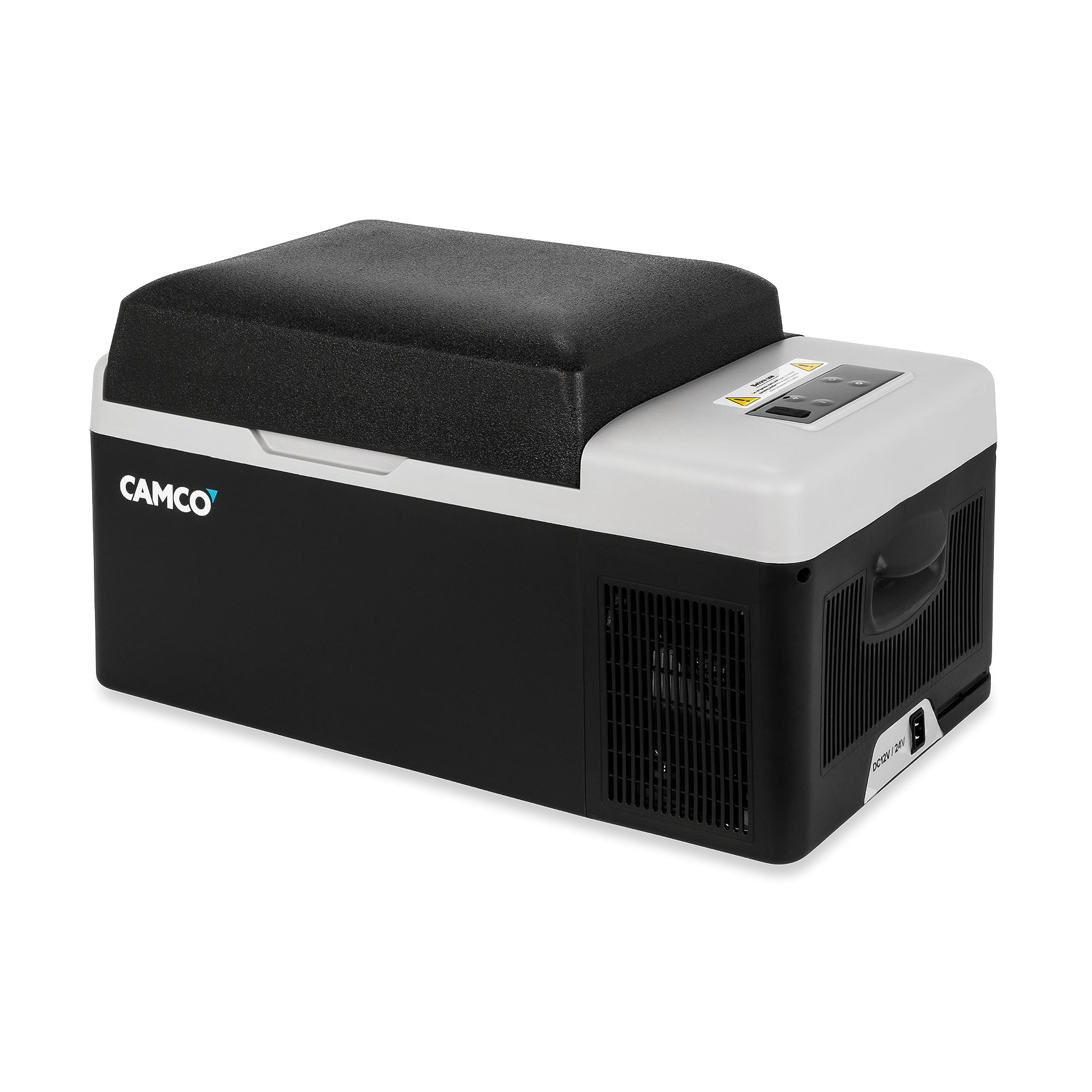 Camco 20-Liter Portable Compact Fridge/Freezer CAM-200 | Features Bluetooth Capable Remote Access & 1 Compartment w/Single Zone Cooling | Adjusts from -4° F to 68° w/2 Cooling Modes ECO & MAX (51510)