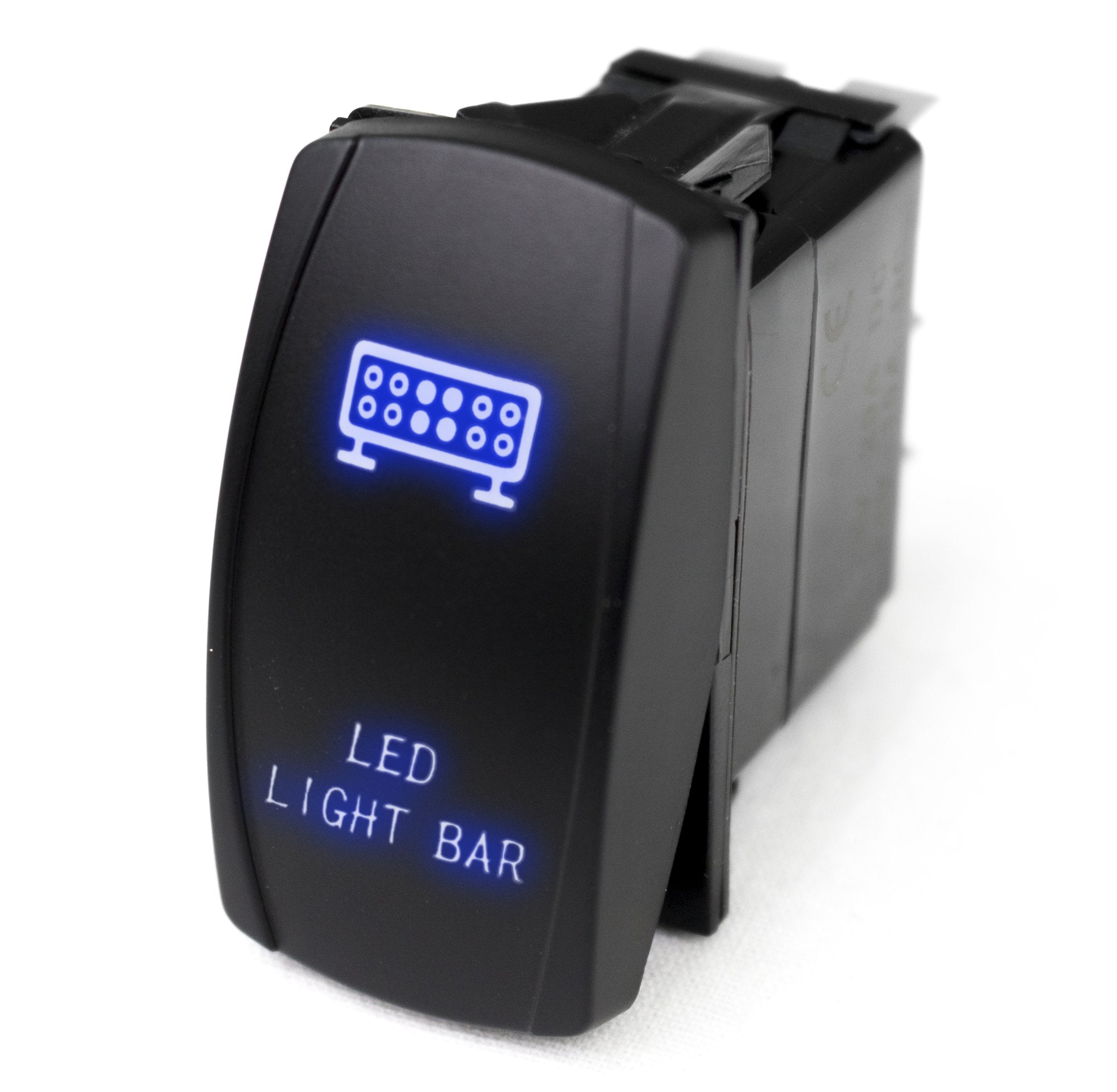 Rocker Switch Race Sport Lighting RSLJ10B w/ Blue LED Radiance (LED Light Bar)