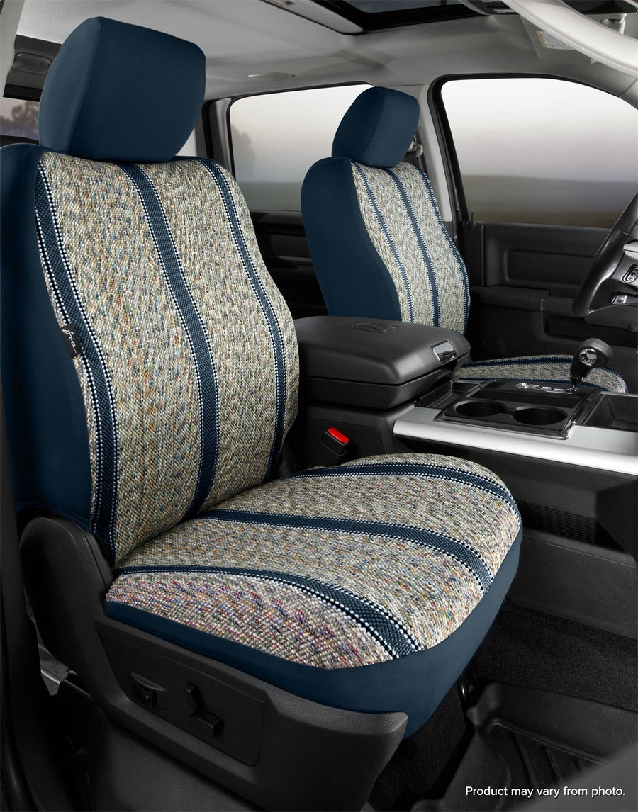 Custom Fit Fia TR49-16 BLACK Front Seat Cover Split Seat 40/20/40 - Saddle Blanket, (Black)