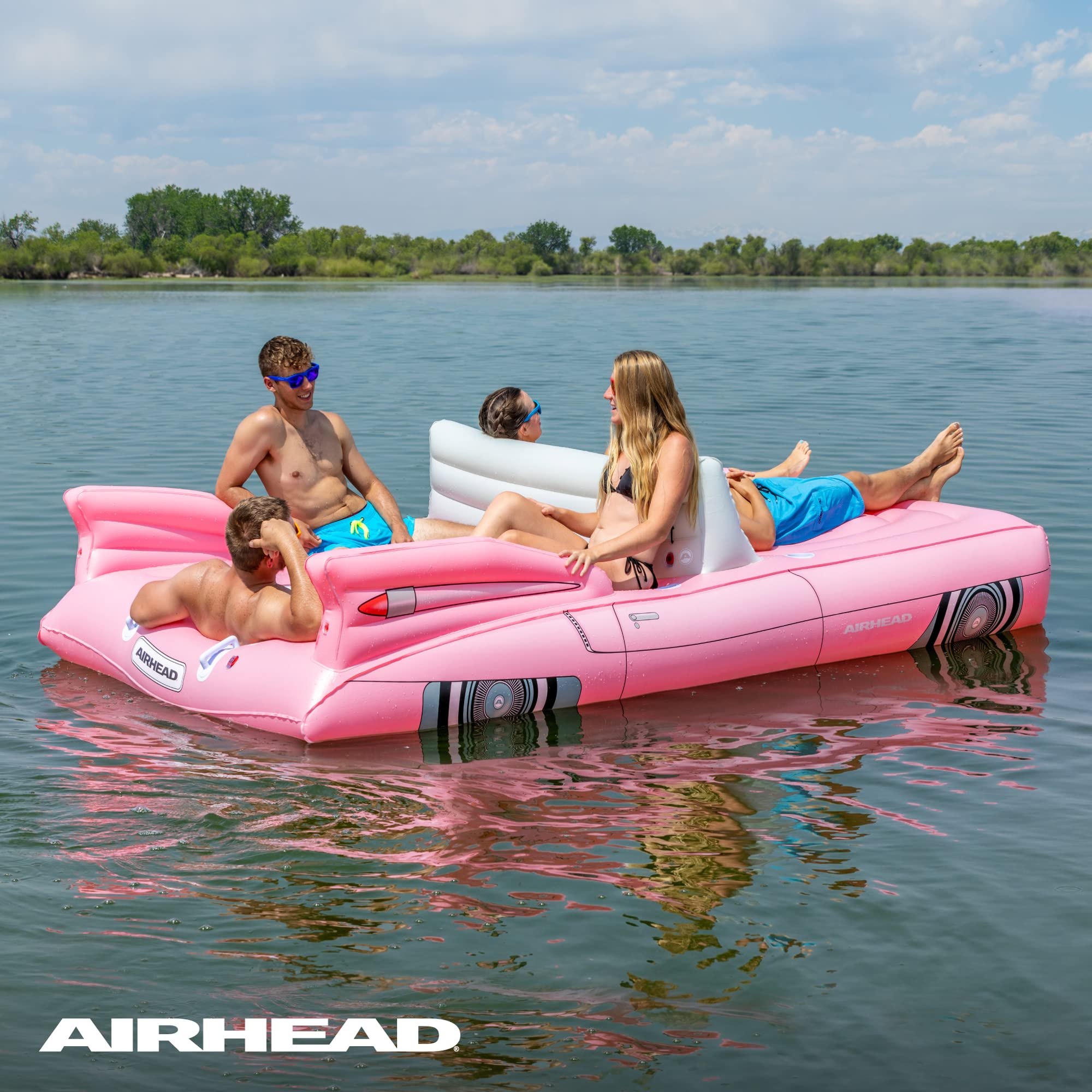Airhead Lake Float Classic Cruiser, 1-8 Rider Car Lake Float