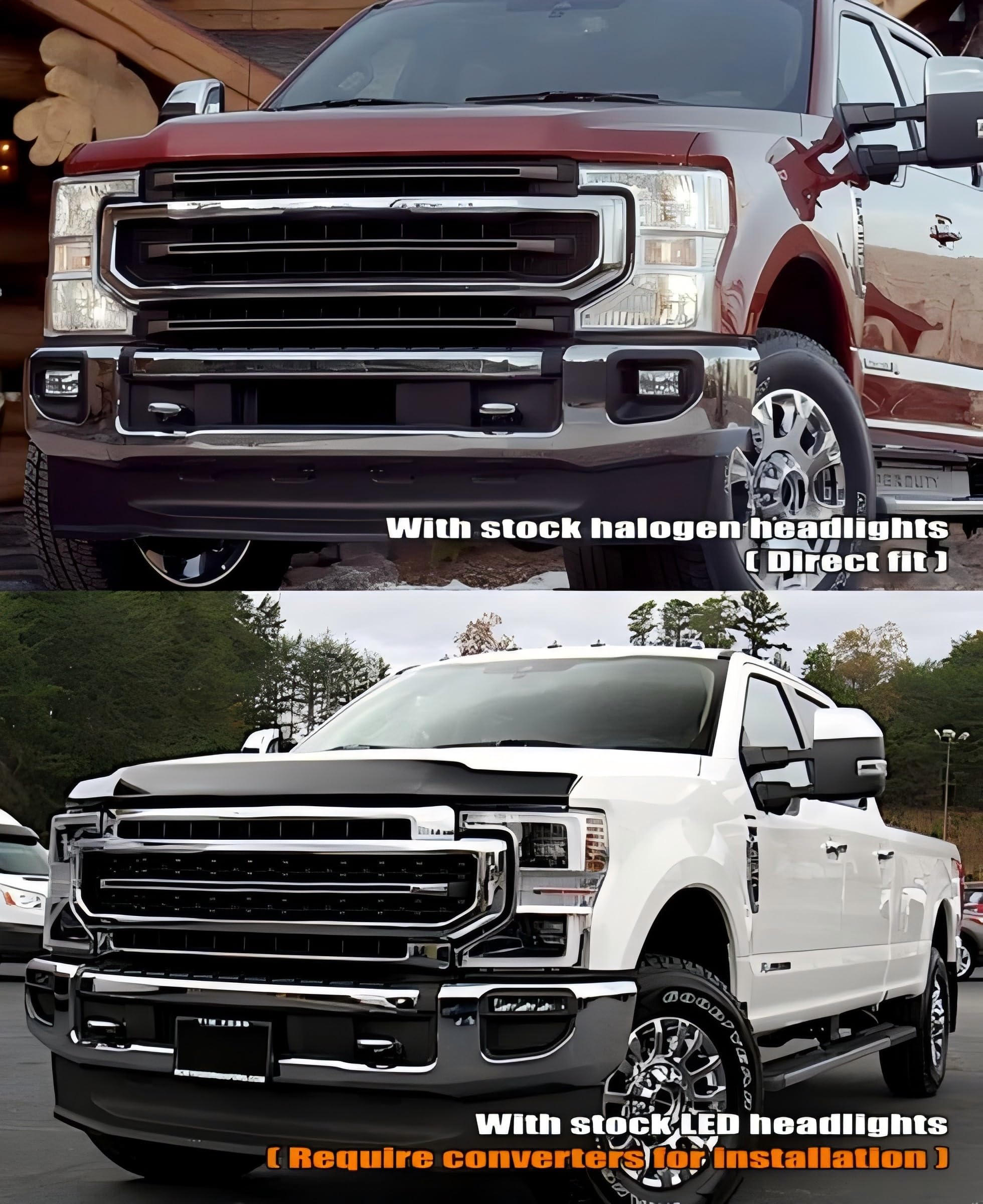 AlphaRex LUXX-Series Projector Headlights for 20-22 Super Duty LED Alpha-Black