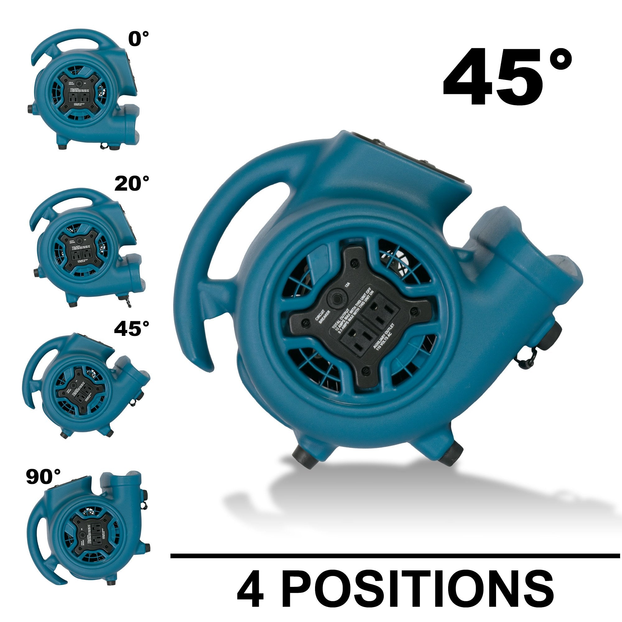 Freshen Aire XPOWER P-260AT Scented Air Mover for Immediate Scenting, Cooling, Ventilating, & Drying of Large Areas, Blue
