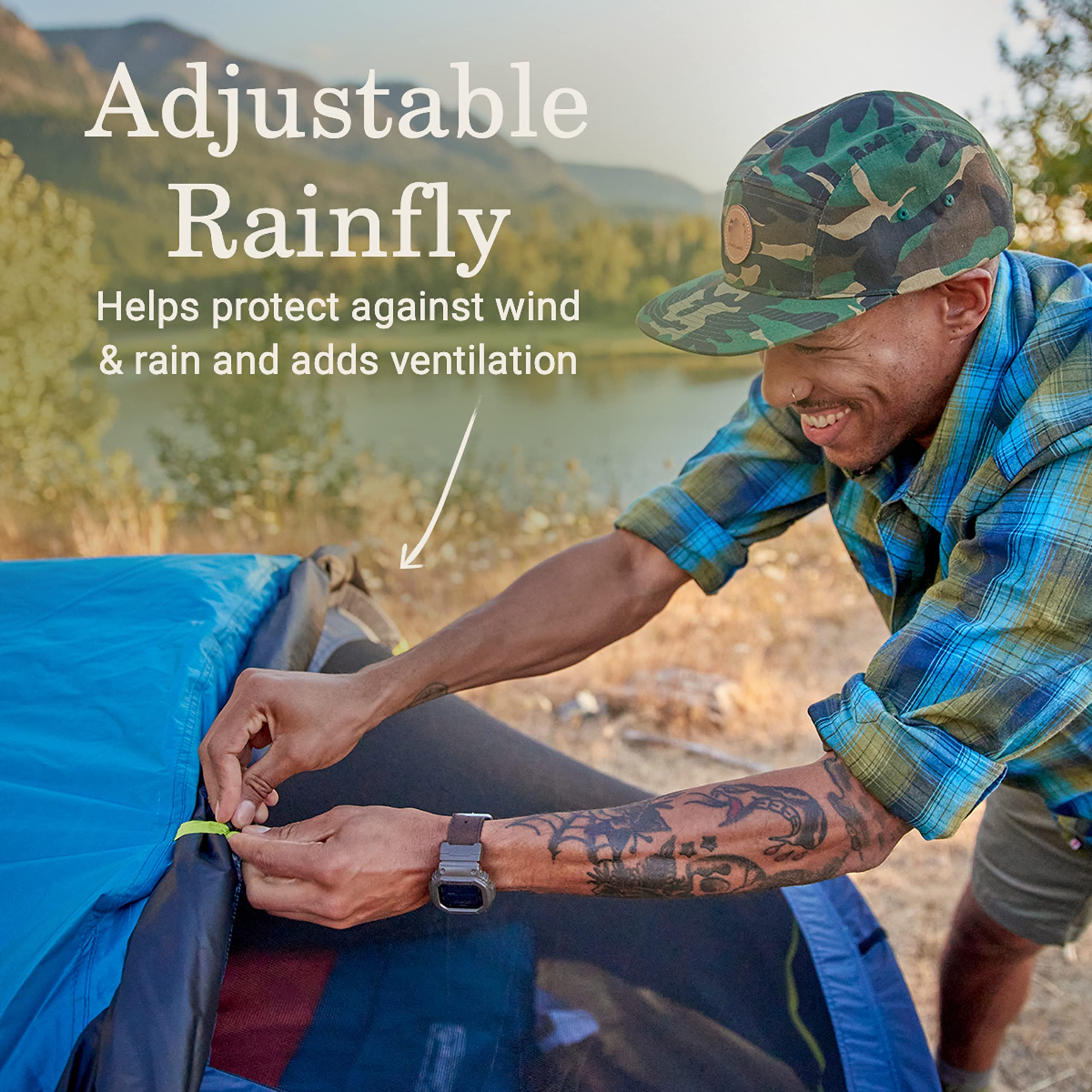 Coleman Camping Tent Pop-Up with Dark Room Technology, 2/4 Person Sets Up in 10 Seconds & Blocks 90% of Sunlight, Includes Pre-Assembled Poles, Adjustable Rainfly, & Taped Floor Seams