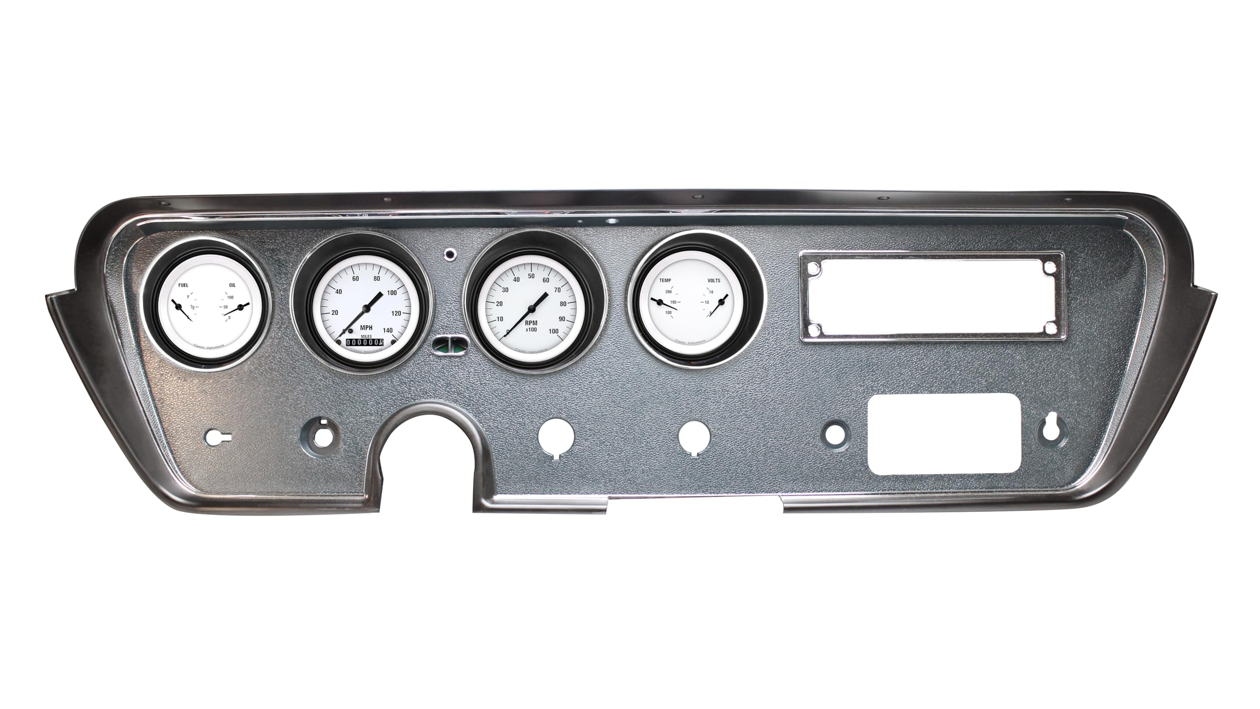 Electric Gauge Package Classic Instruments PC66WH05 - White Hot Direct Fit