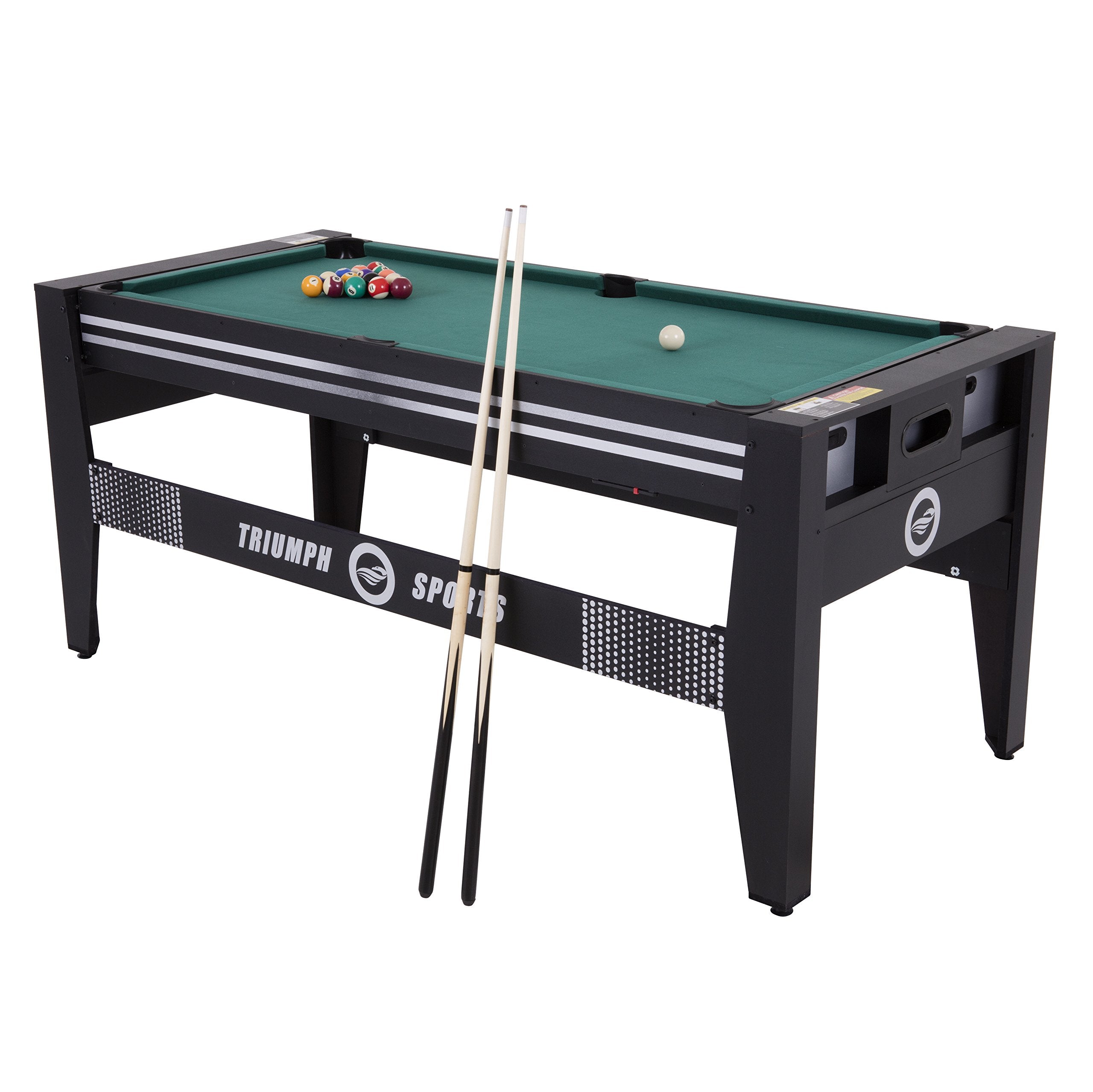 4-in-1 Triumph USA Swivel Table, 72", Black