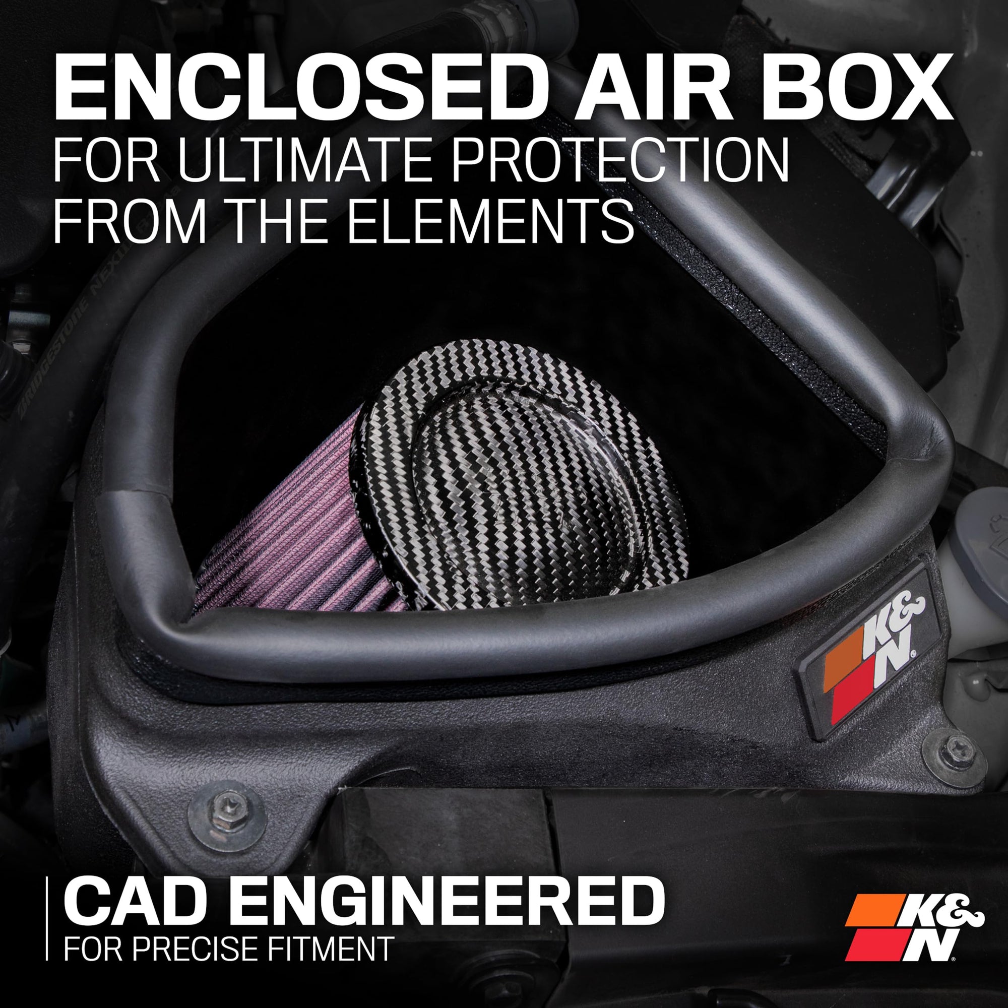 Cold Air Intake System K&N: High-Flow Air Filter, Increase Performance & Acceleration: Compatible with 2023-2024 Nissan: Z, 69-7086TC
