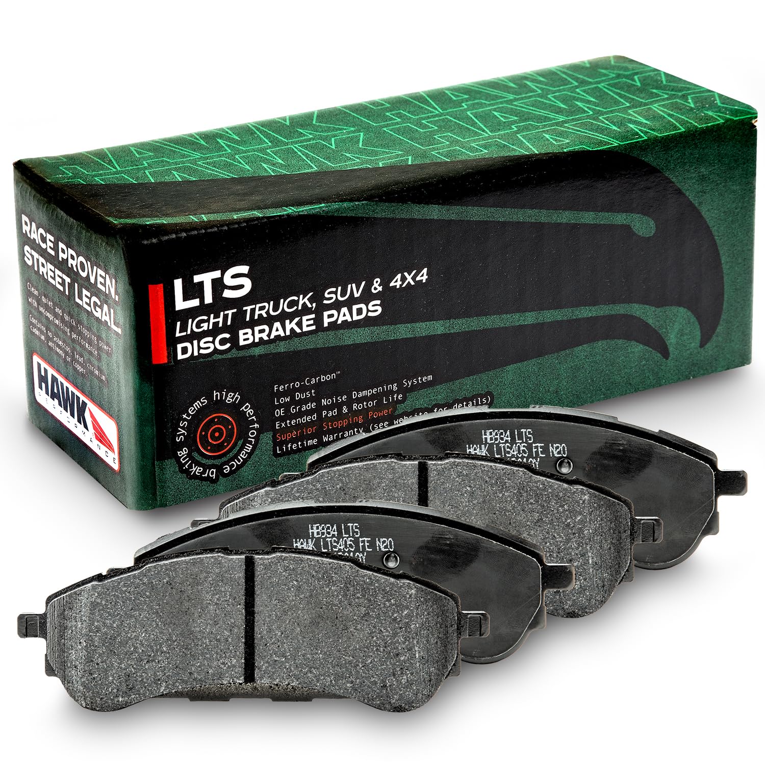 Hawk HB934Y.638 Performance LTS Light Truck and SUV Street Brake Pads