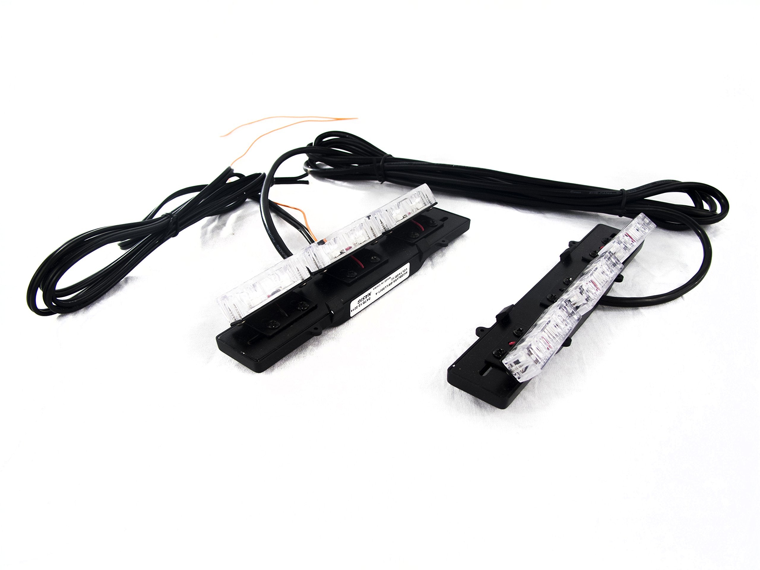 Race Sport RS-GRILL8001-A LED Clip Grille Lighting System (SLIM Design (Amber))