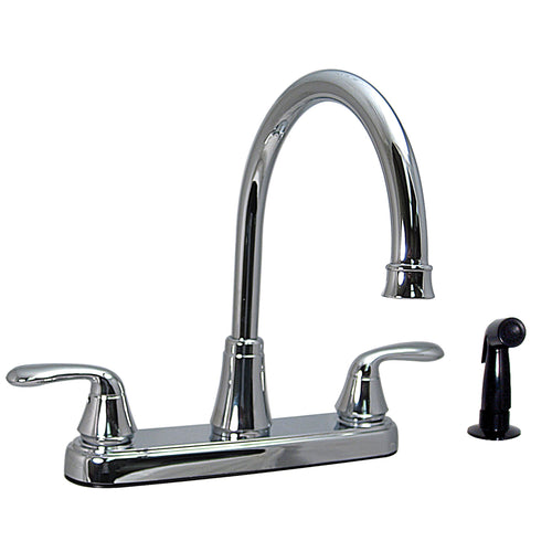 Phoenix Two-Handle PF231301 Kitchen High-Arc Faucet, Chrome with Side Sprayer