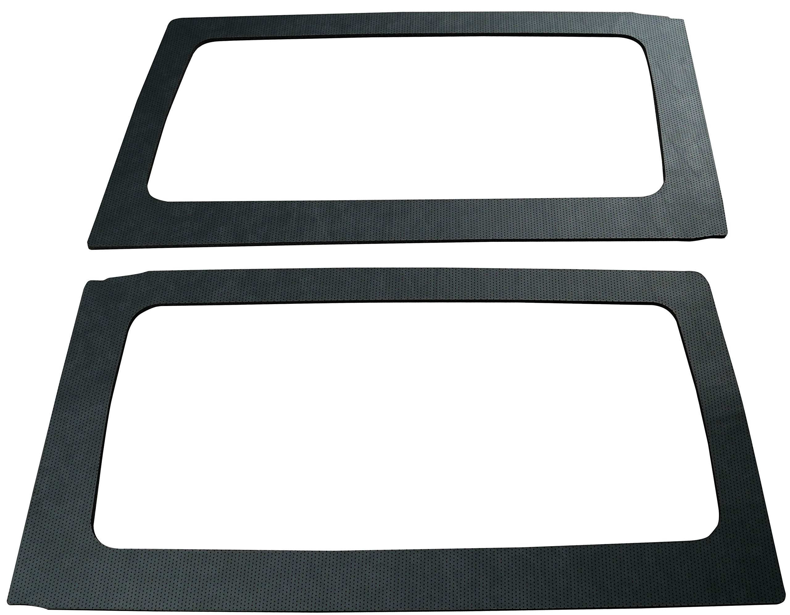 Design Engineering Boom Mat 050165 Leather Look Black Sound Deadening Side Window Trim Kit Compatible with 2-Door Jeep Wrangler (2011-2016)