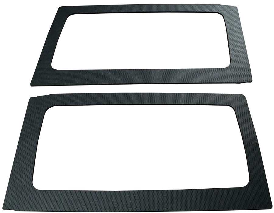Design Engineering Boom Mat 050165 Leather Look Black Sound Deadening Side Window Trim Kit Compatible with 2-Door Jeep Wrangler (2011-2016)