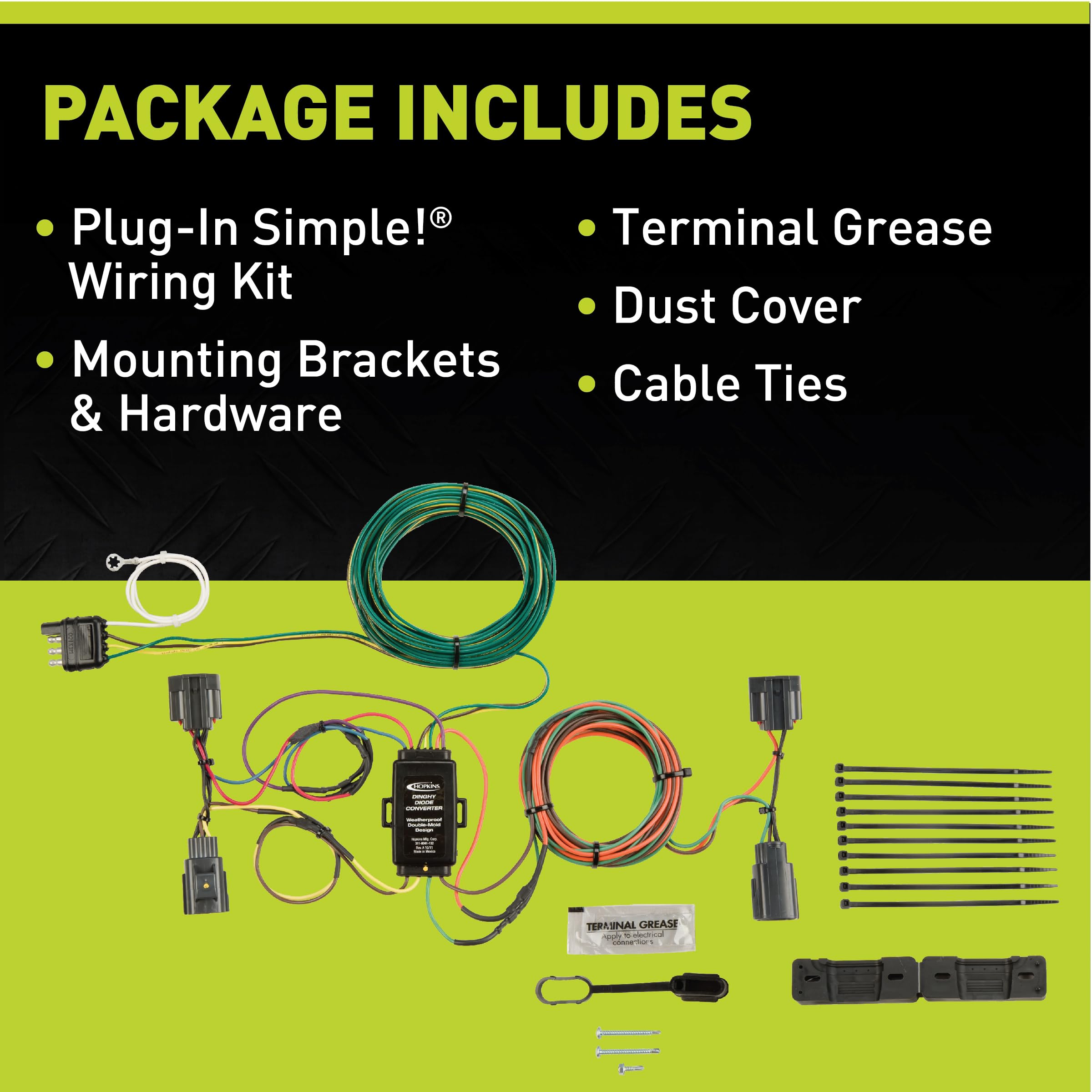 Plug-In Simple Hopkins Towing Solutions 56200 Towed Vehicle Wiring Kit