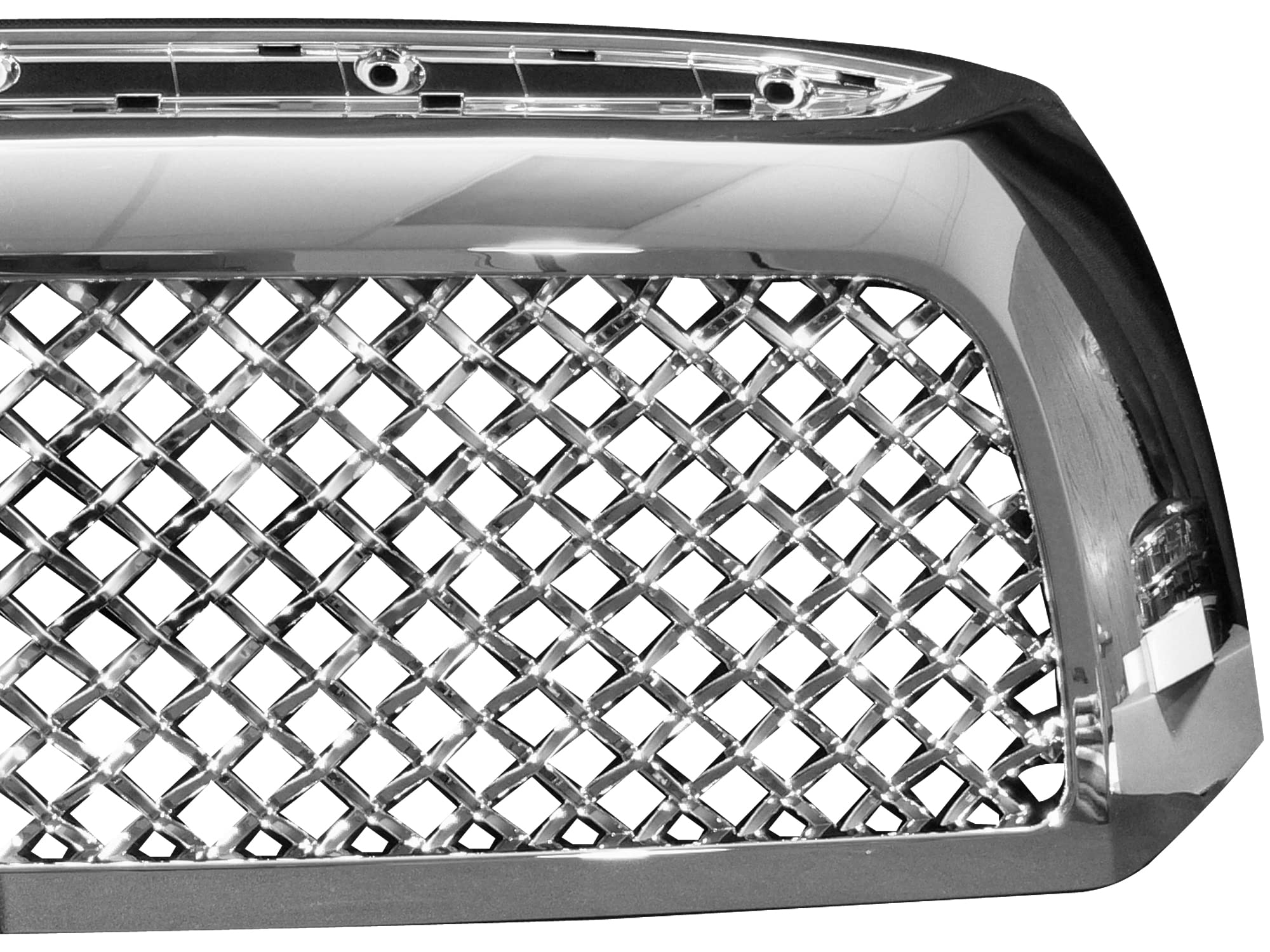 7150324 Armordillo USA Mesh Front Hood Bumper Grille - Polished Fits 2007-2009 Toyota Tundra