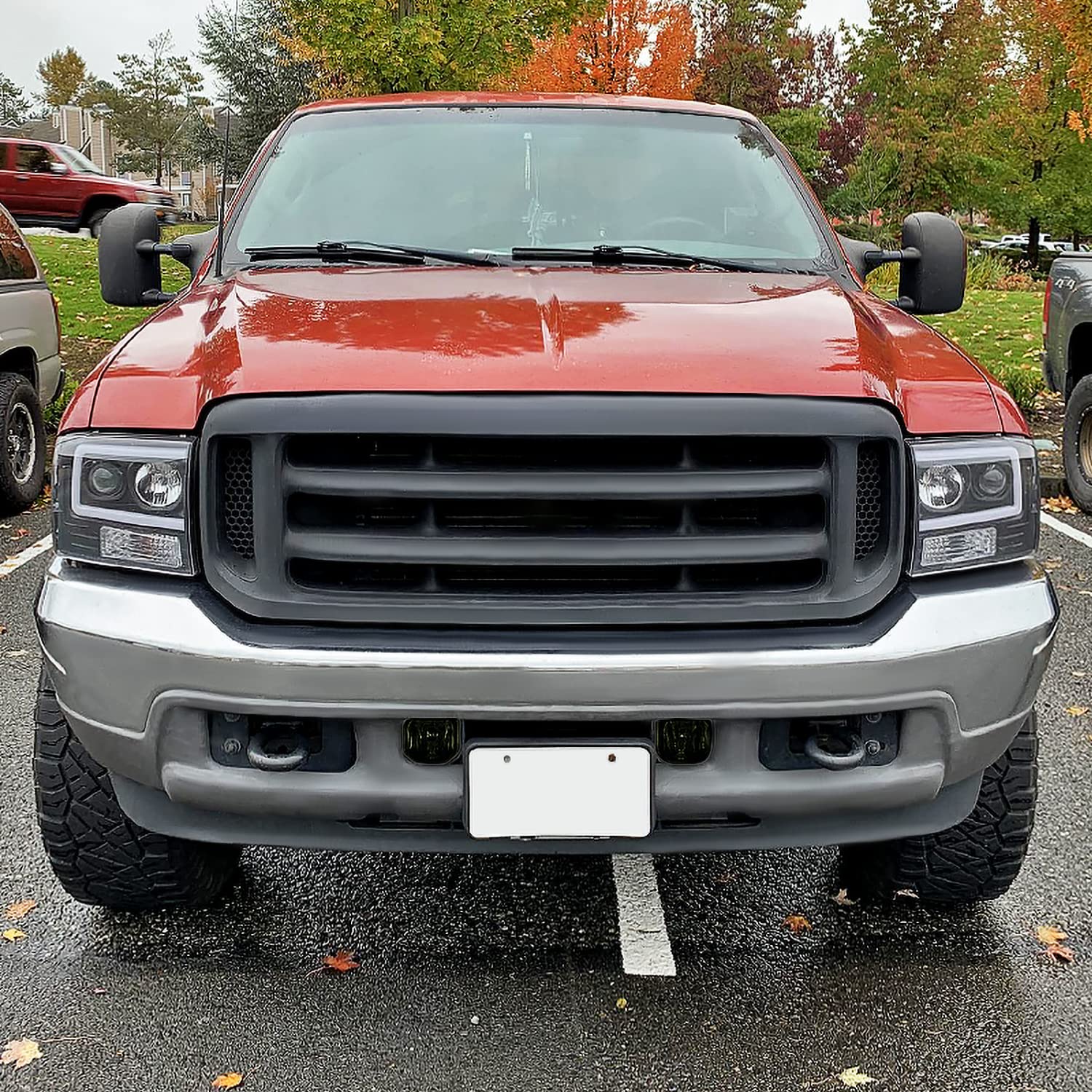 Smoke Fog Lights SPEC-D TUNING Compatible with 1999-2004 Ford F-250, F-350 Super Duty, 2000-2004 Excursion, L+R Pair Assembly