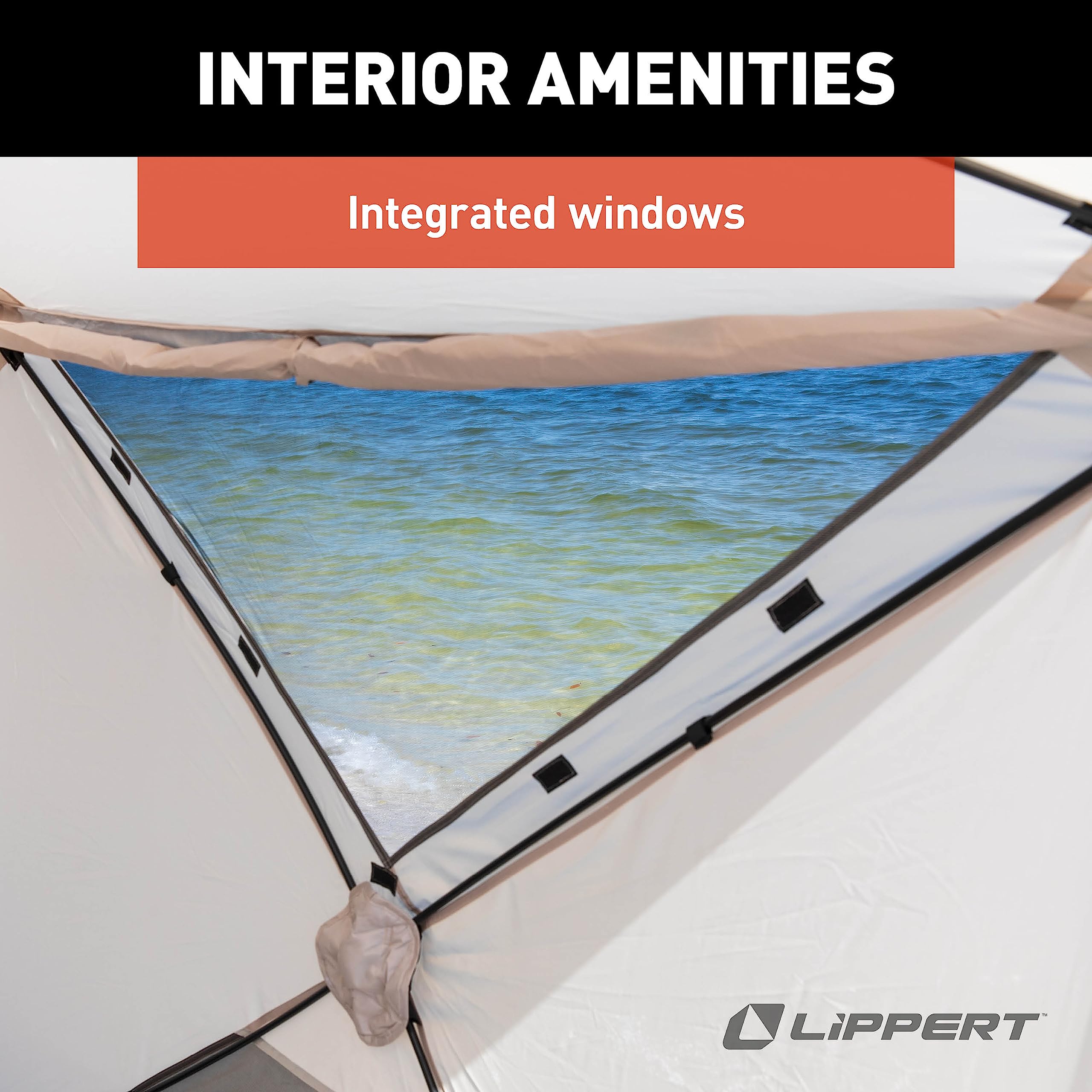 Picnic Lippert Popup Sun Shelter for Camping, Beach Trips and Outdoor Concerts - Cabin