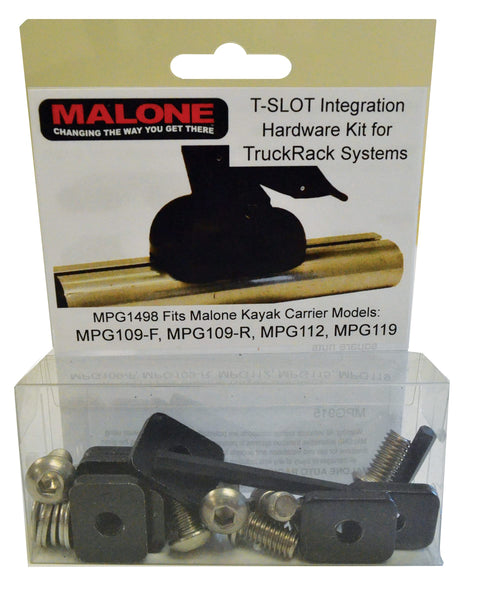 TruckRack Systems T-Slot Integration Hardware Kit - Fits Malone Kayak Carrier Models MPG110MD, MPG112MD, MPG115MD