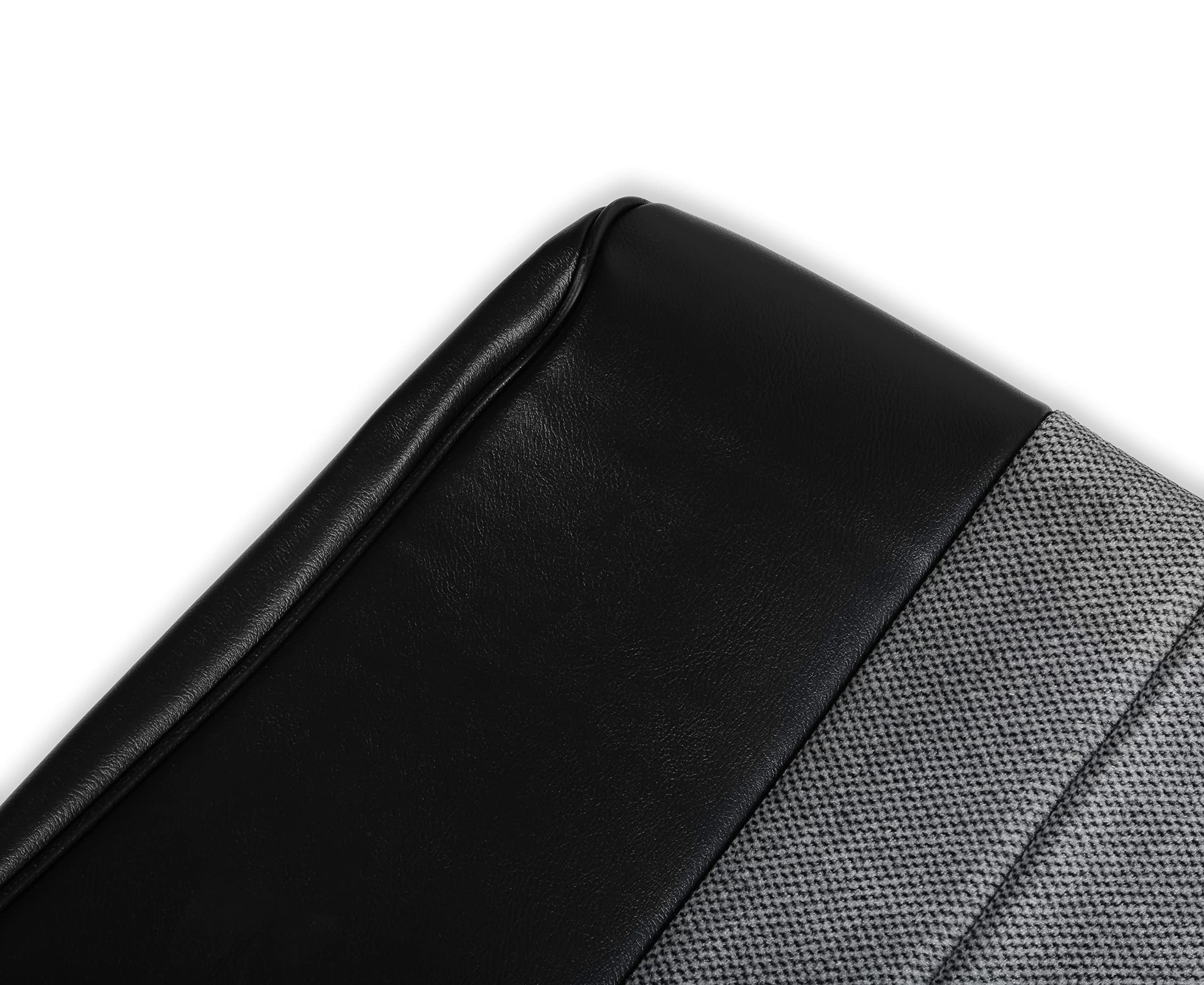 05-310 Brothers Trucks Seat Upholstery Kit - Standard Pleat Cloth/Vinyl - Black/Silver