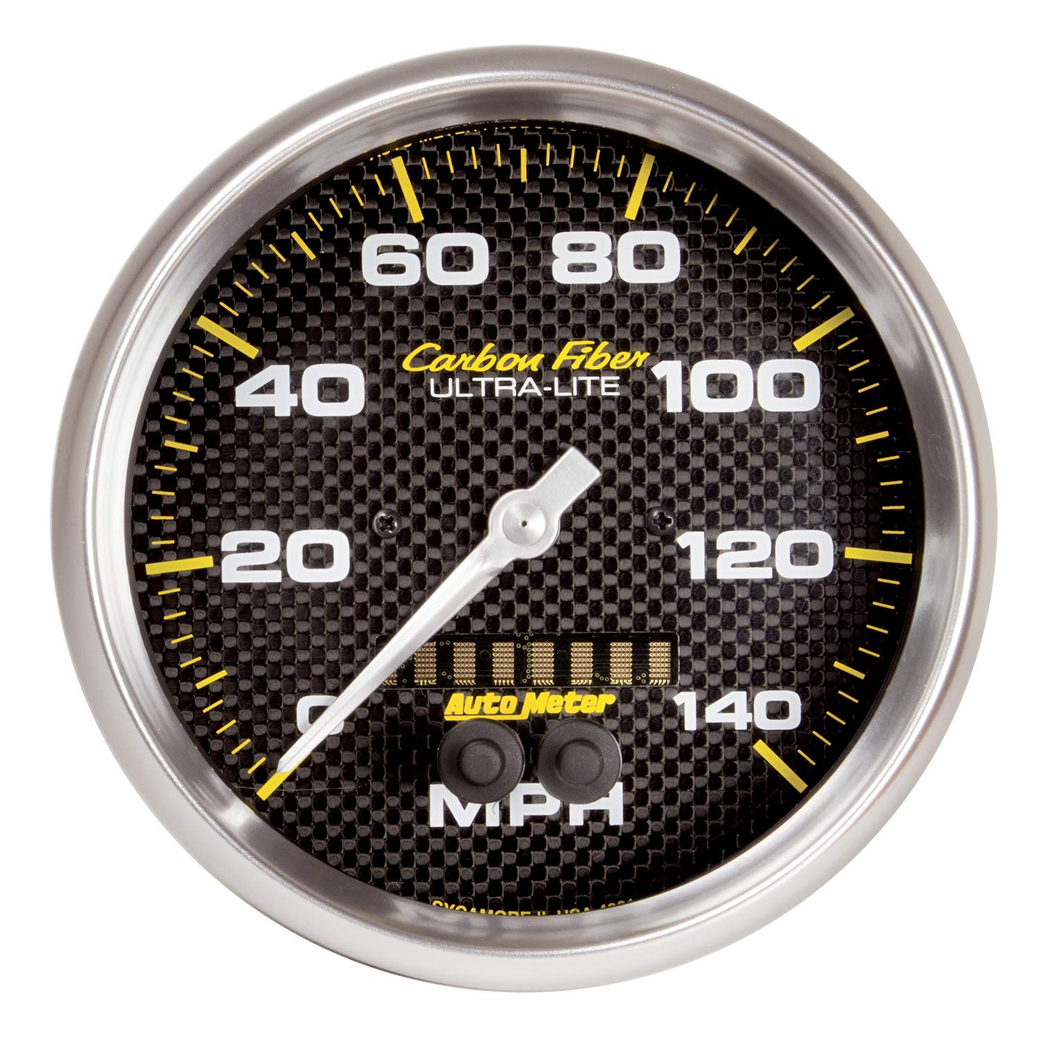 5" Auto Meter CARBON FIBER GPS Speedometer (0-140 MPH)