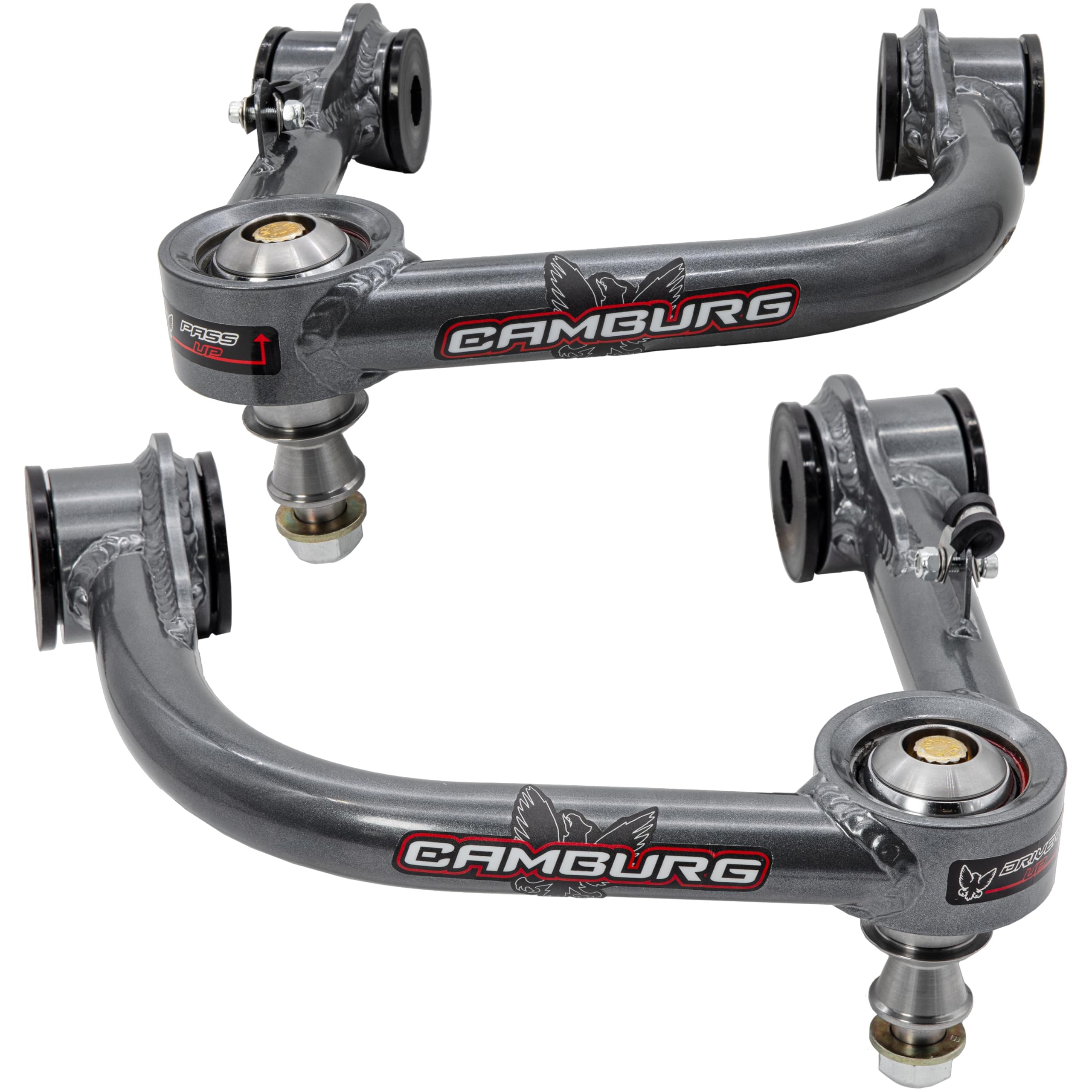 Camburg Front Upper Control Arm Kit Suspension CAM-310036: Compatible with 2005-2023 Toyota Tacoma, 2003-2024 Toyota 4Runner, 2007-2014 Toyota FJ Cruiser, 2003-2009 Lexus GX470, 2010-2022 Lexus GX460
