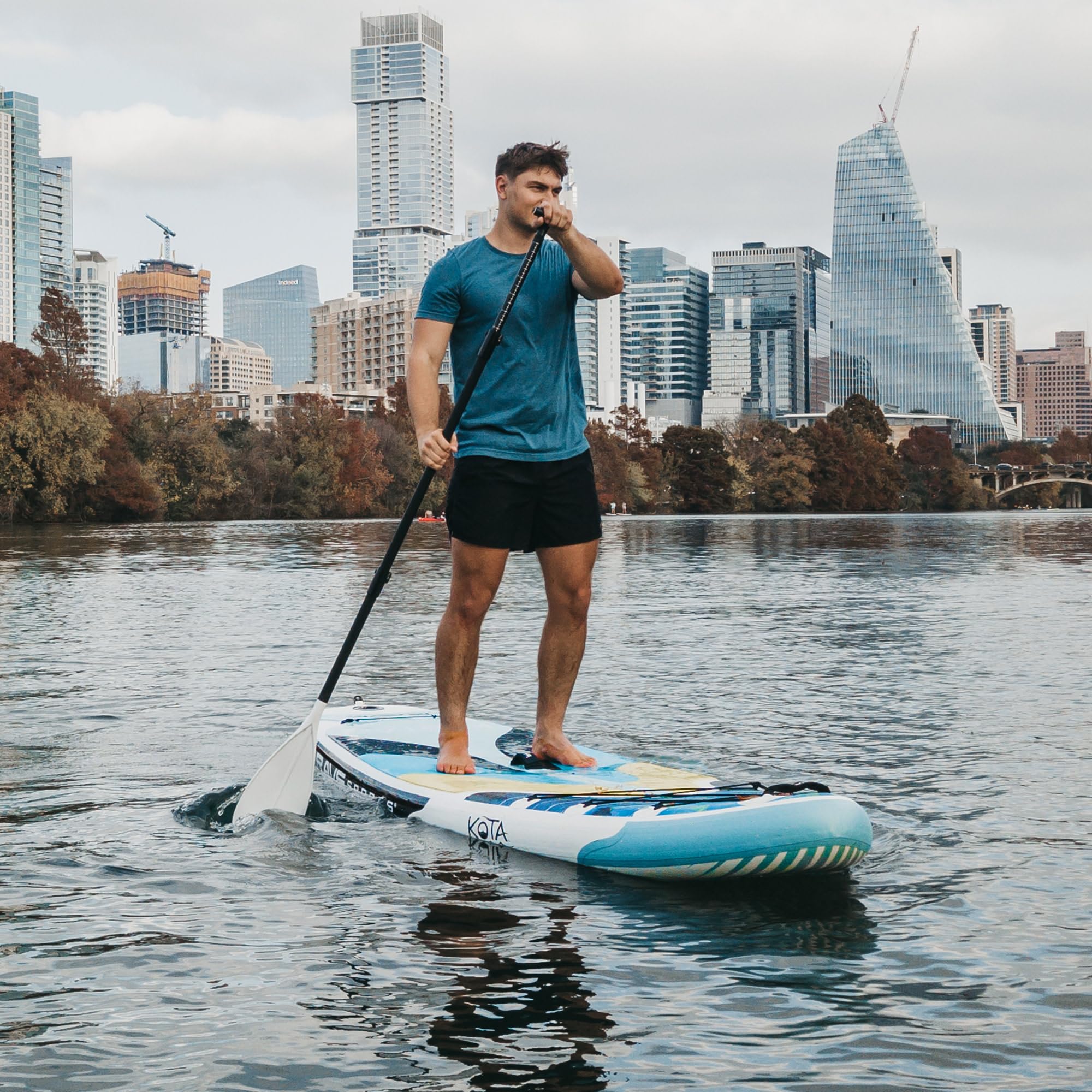Kota iSUP RAVE Sports 11'2" Stand-Up Paddleboard, Borealis