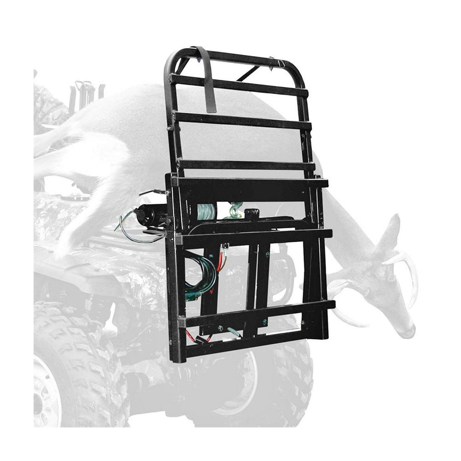 Great Day Custom Front Cart Power Loader 350 lbs Capacity - Aluminium Finish, PL250, Black