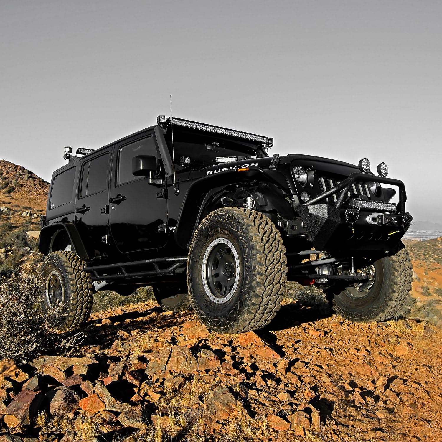 Offroad Light Bar ZROADZ Z374811-KIT-S Fits Jeep Wrangler, Black