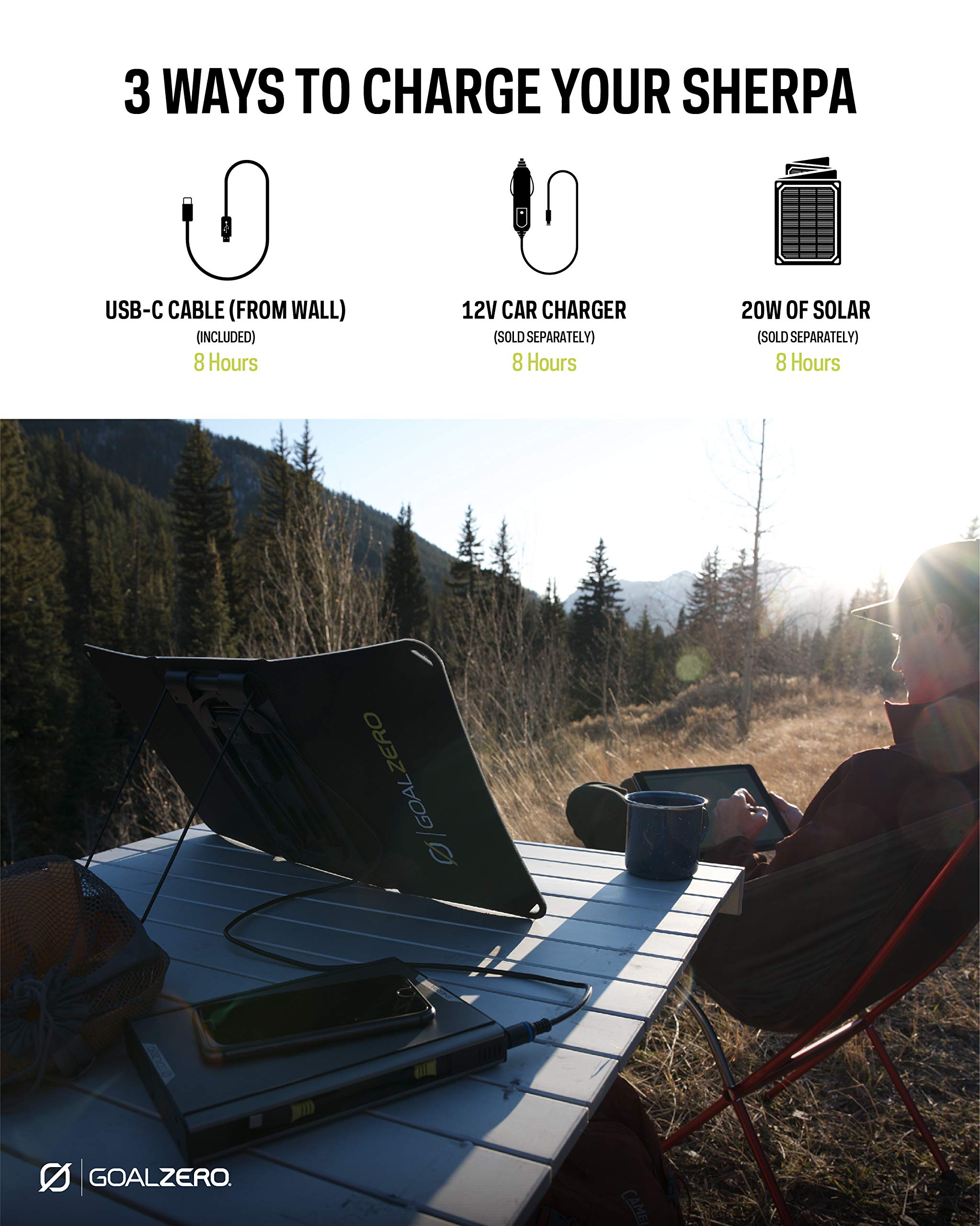 Goal Zero 100 AC Sherpa (Previous Generation) Portable Power Bank