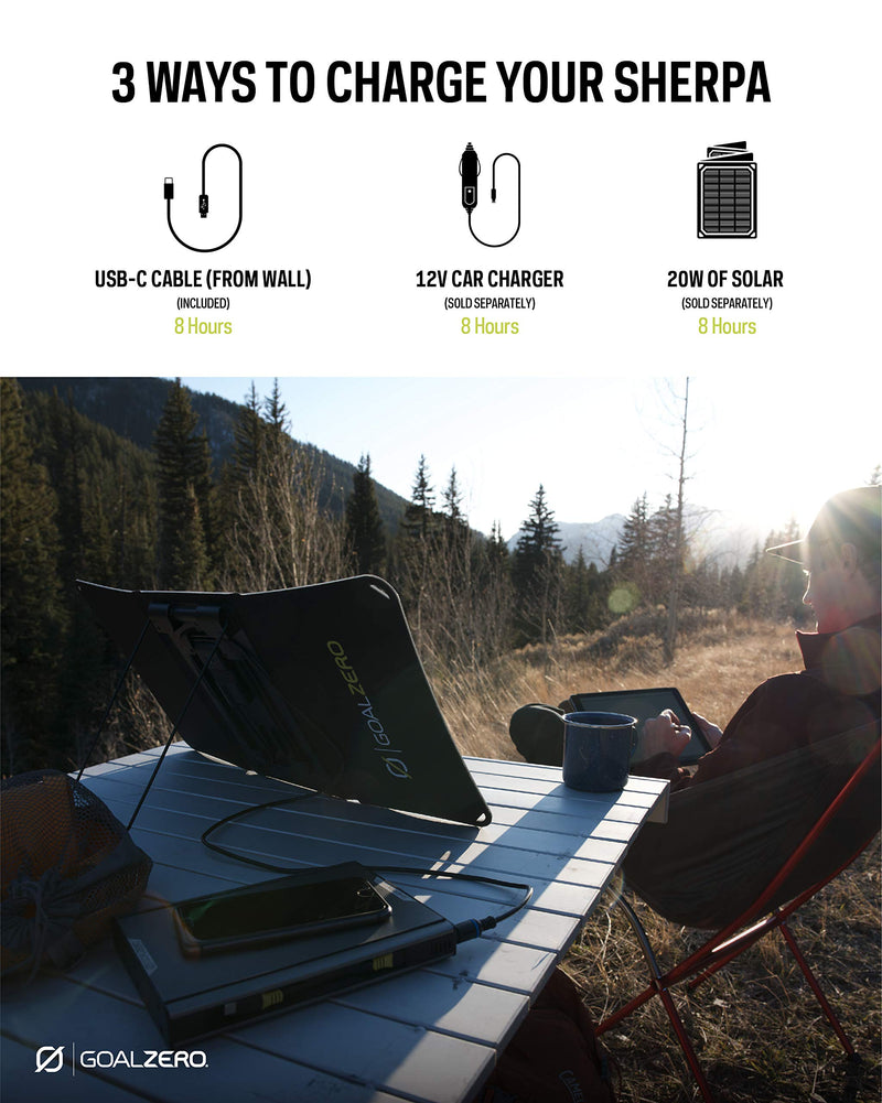 Goal Zero 100 AC Sherpa (Previous Generation) Portable Power Bank