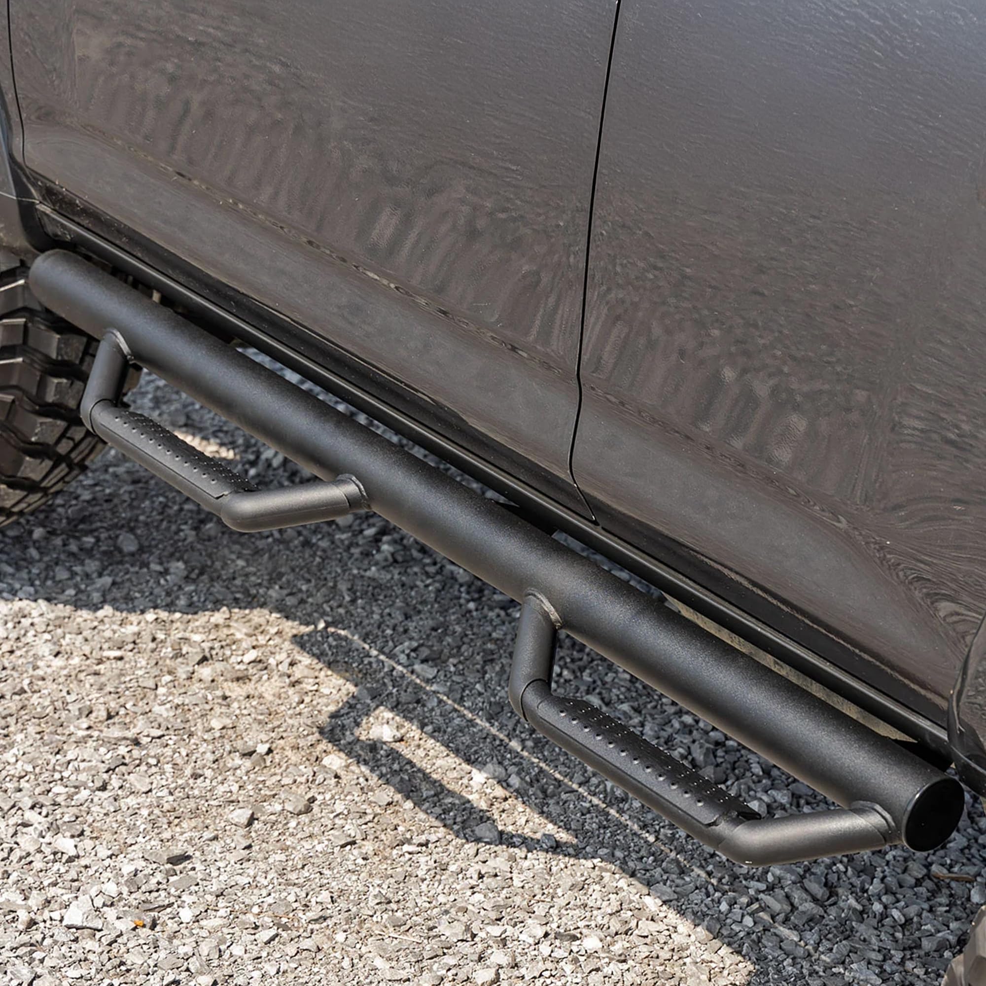 Rough Country Nerf Step Bars Non-Limited for Toyota 4Runner (2010-2024) - Rugged Full Length Nerf Bar with Side Steps, Bolt-On Install