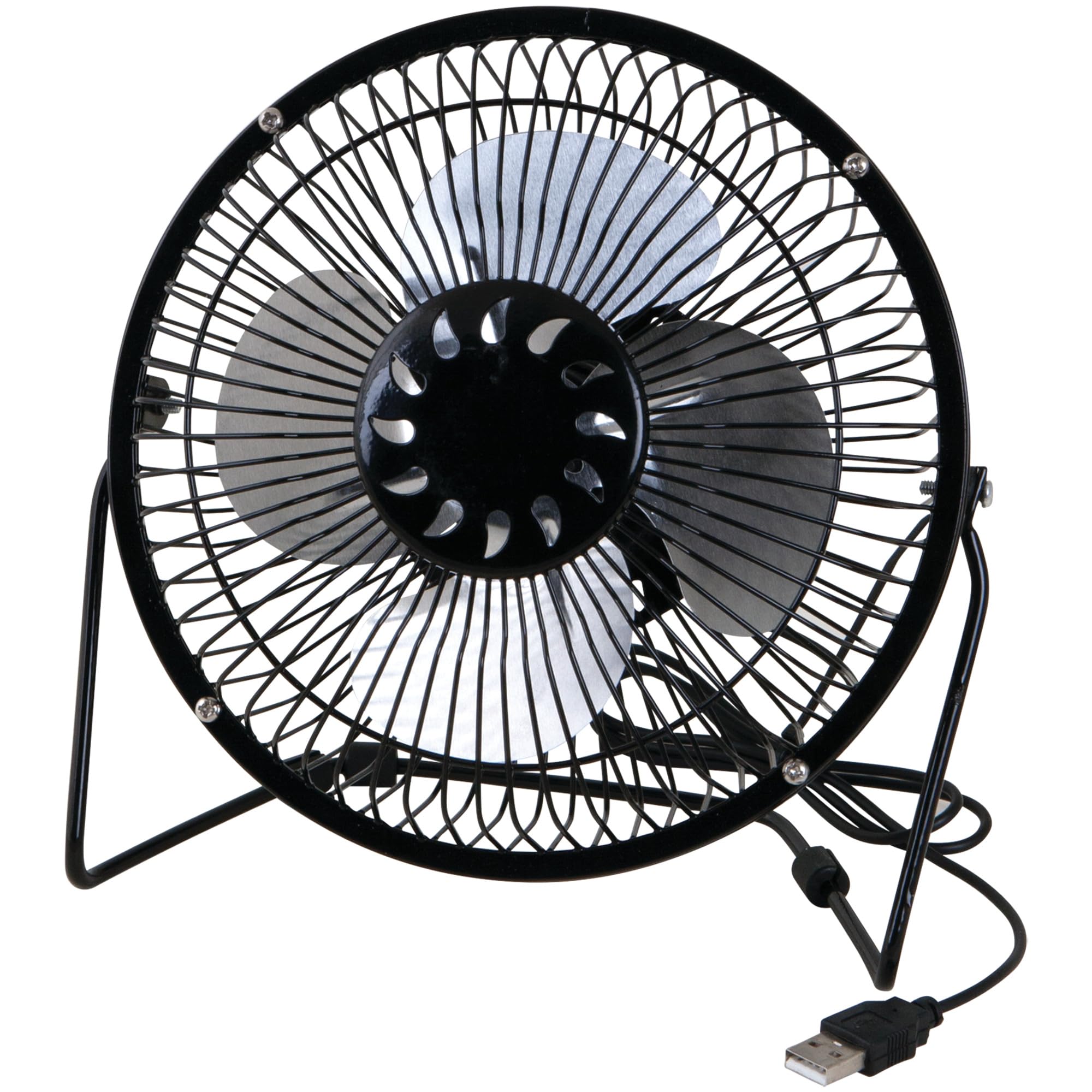 W1663 Performance Tool 6-Inch Blade (Powerful Airflow, Low Noise, Metal Design, USB Powered, Personal Table Fan, Mini Cooling Fan, Small Desk Fan, Quiet Office Fan), 1 Pack