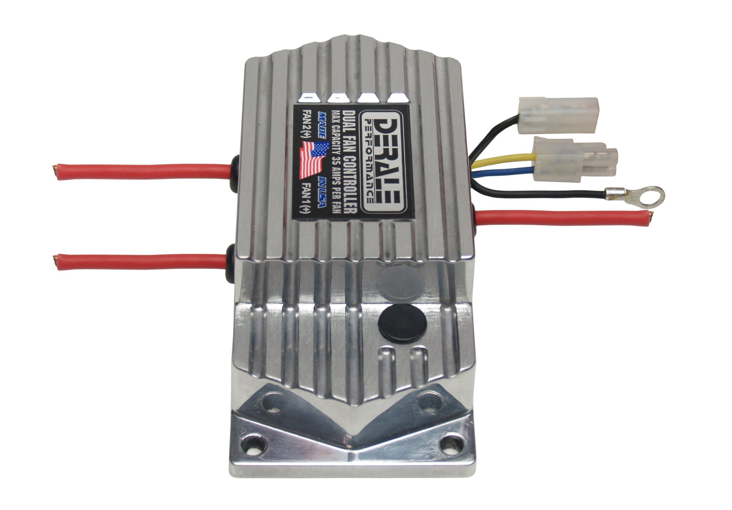 Derale High Amperage 16788 Dual Fan Controller Push In Probe, Black